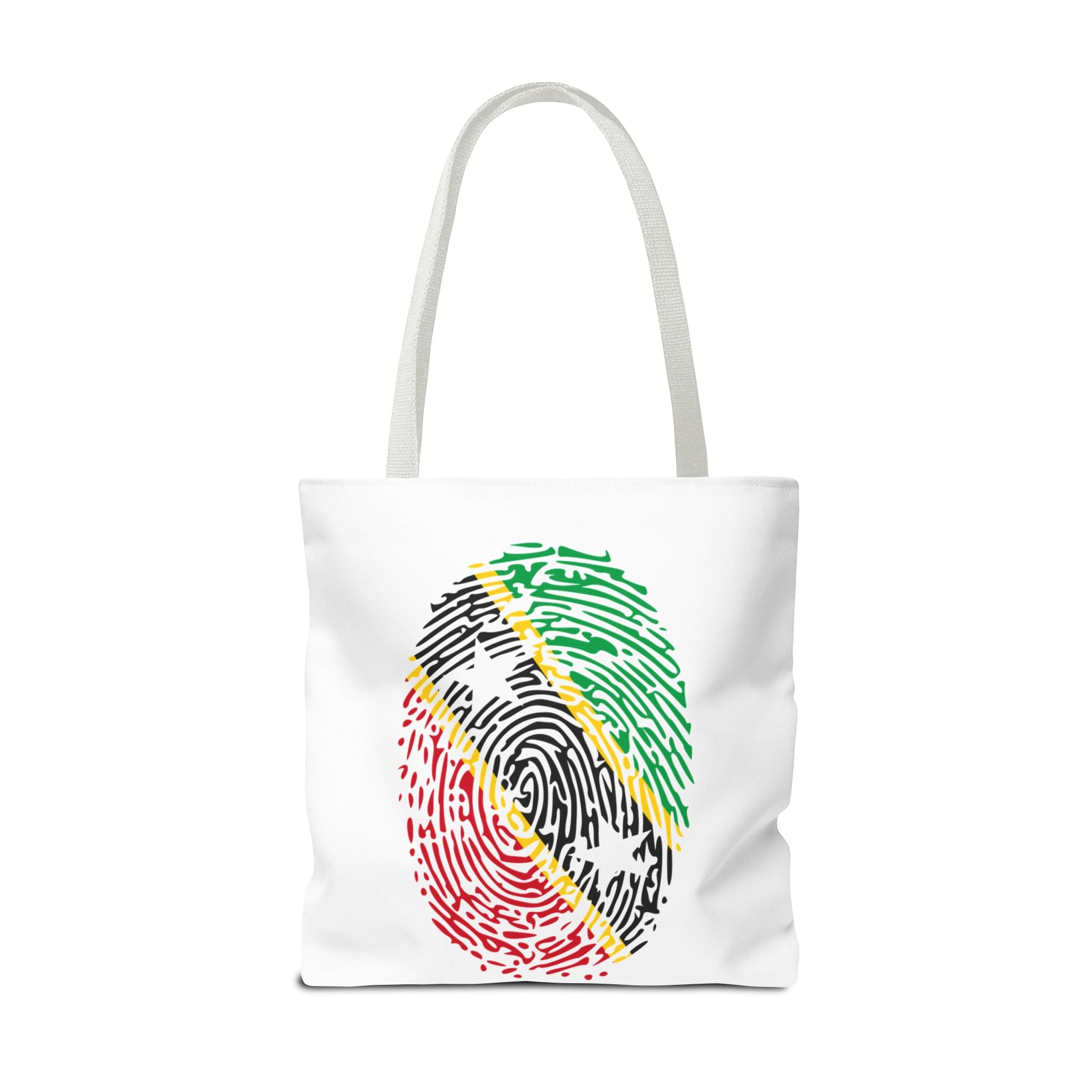 St. Kitts & Nevis Flag Fingerprint Tote