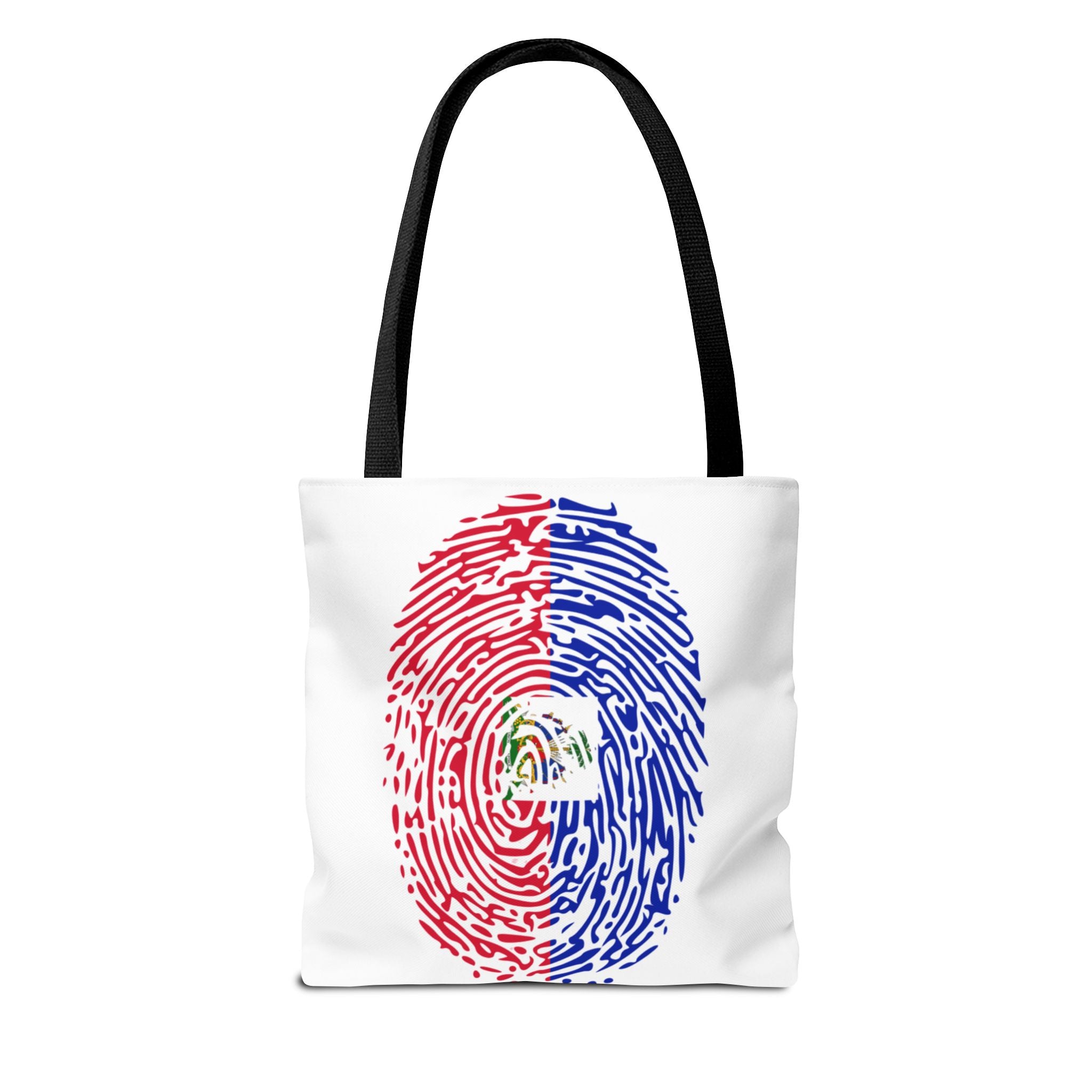 Haiti Flag Fingerprint Tote