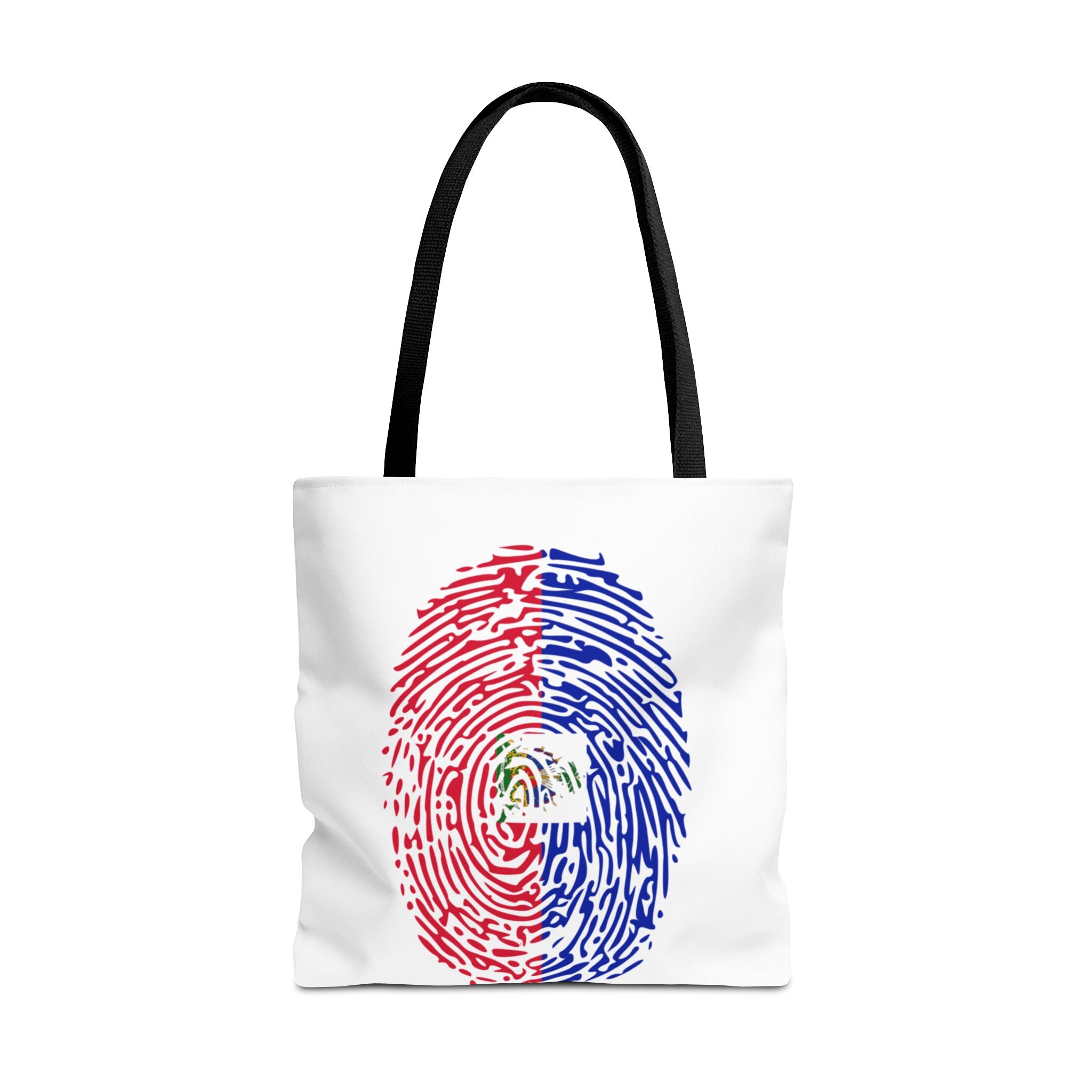 Haiti Flag Fingerprint Tote
