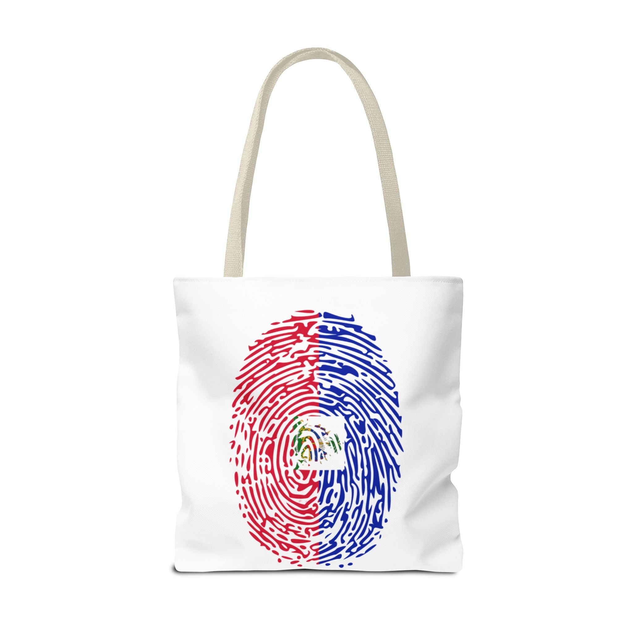 Haiti Flag Fingerprint Tote