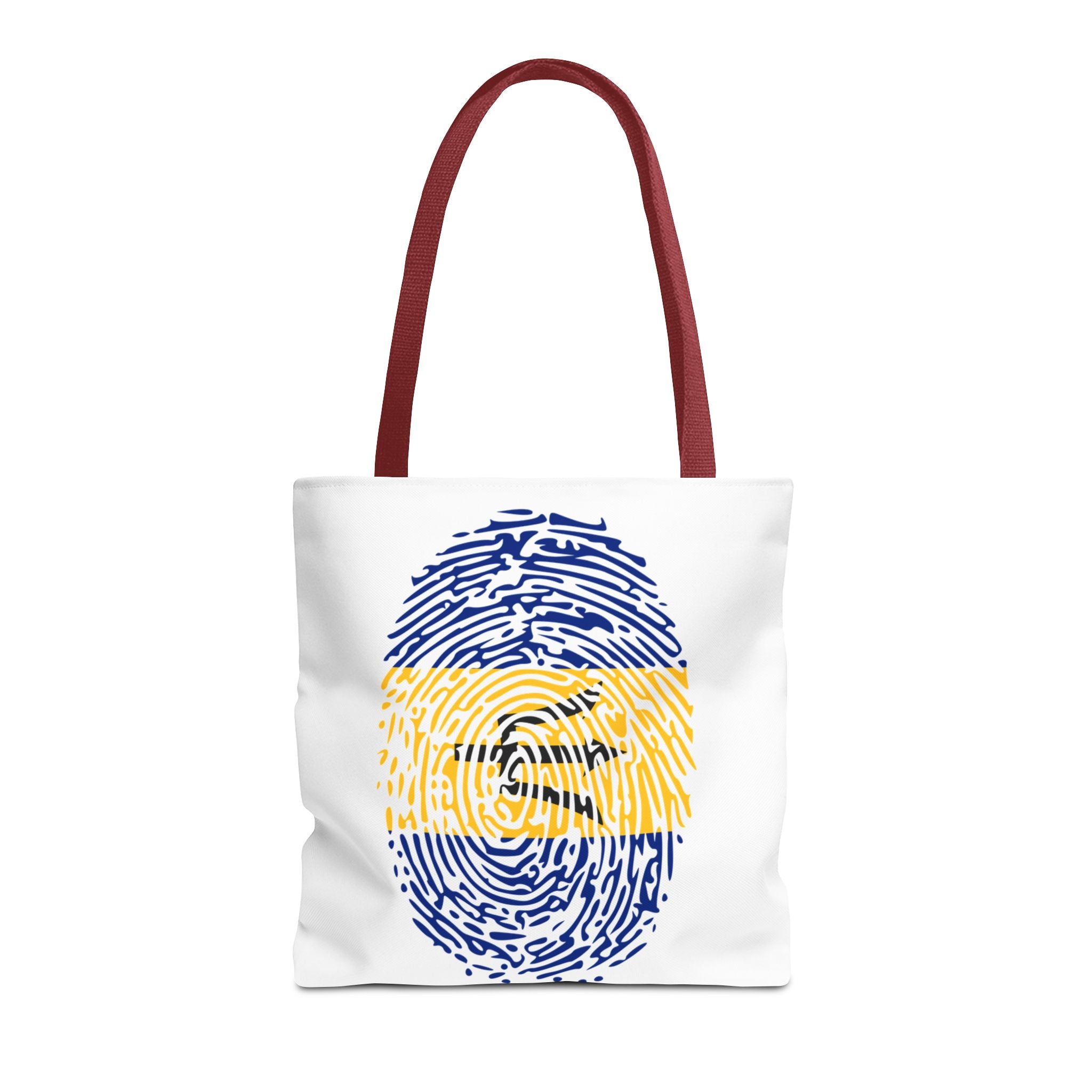 Barbados Flag Fingerprint Tote
