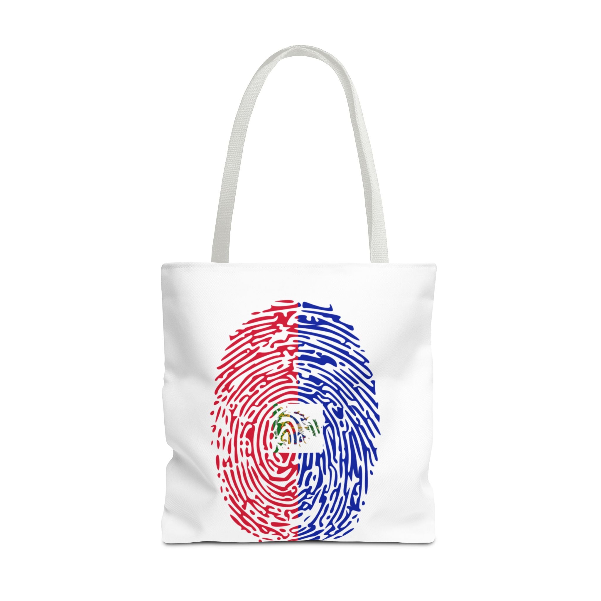 Haiti Flag Fingerprint Tote