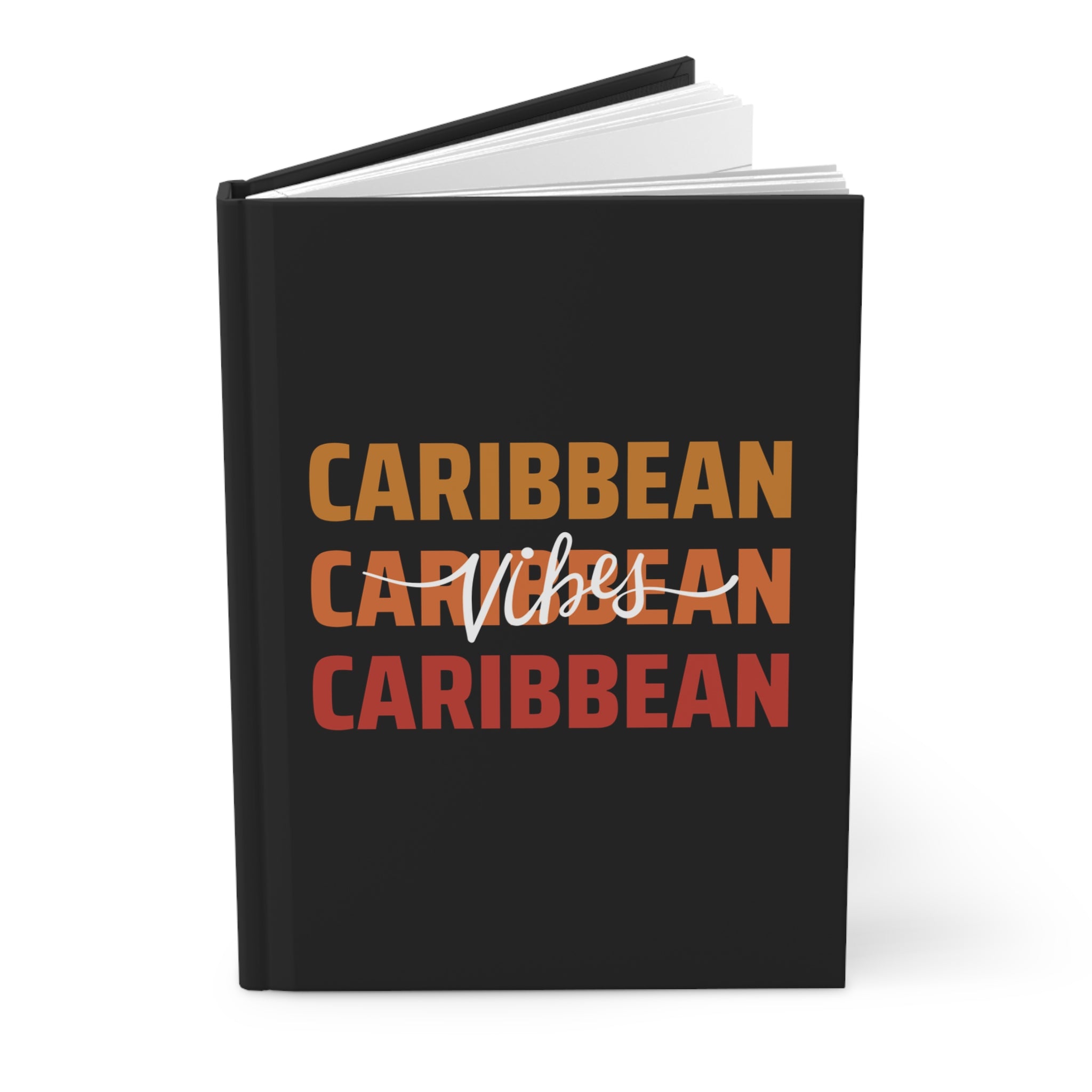 Caribbean Vibes Hardcover Journal (Black)