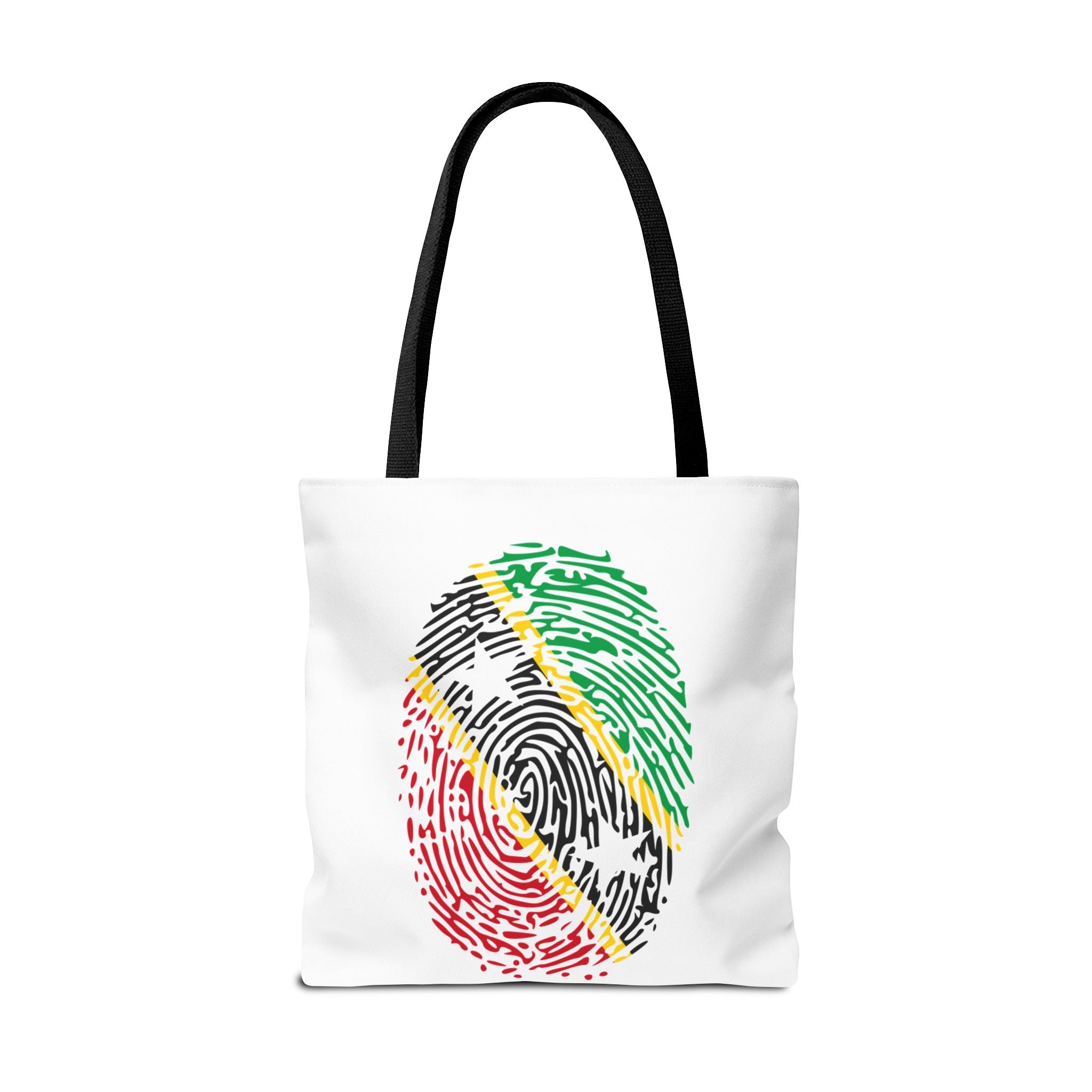 St. Kitts & Nevis Flag Fingerprint Tote