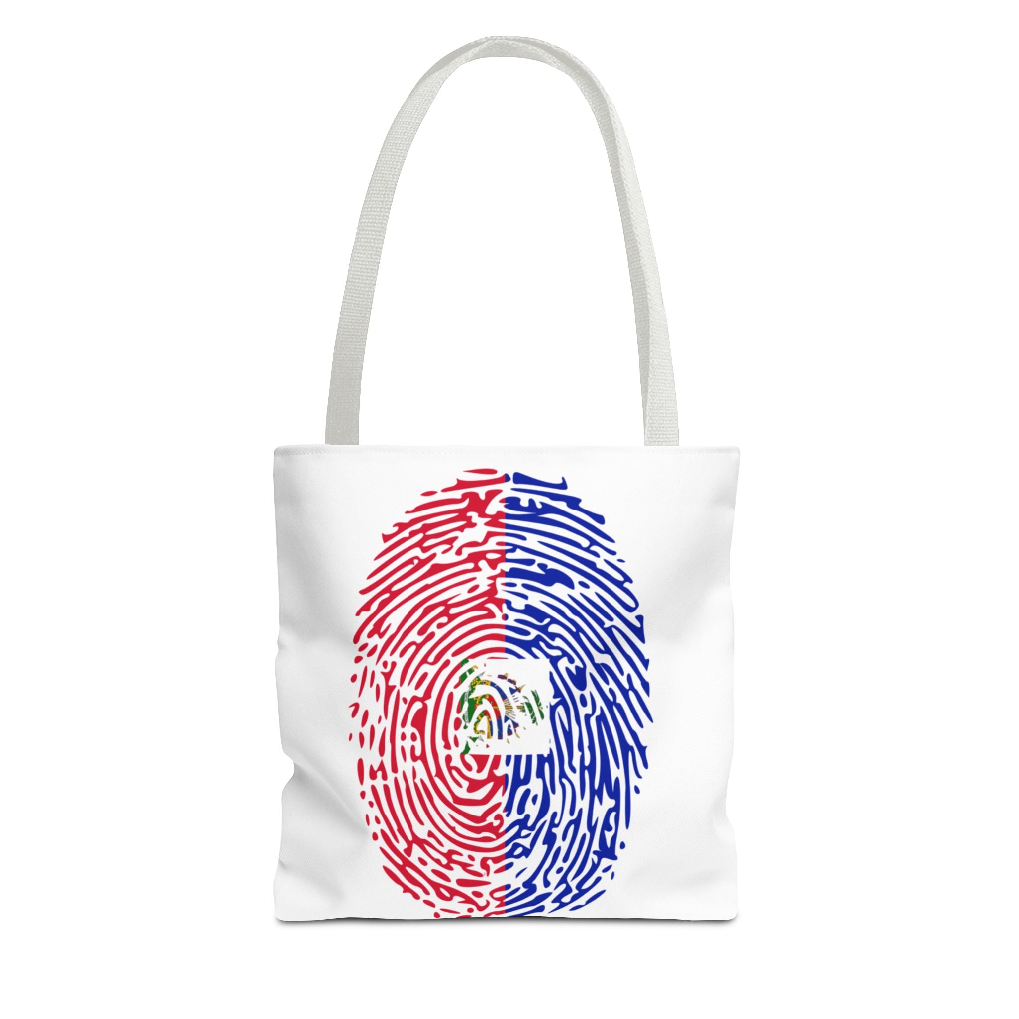 Haiti Flag Fingerprint Tote