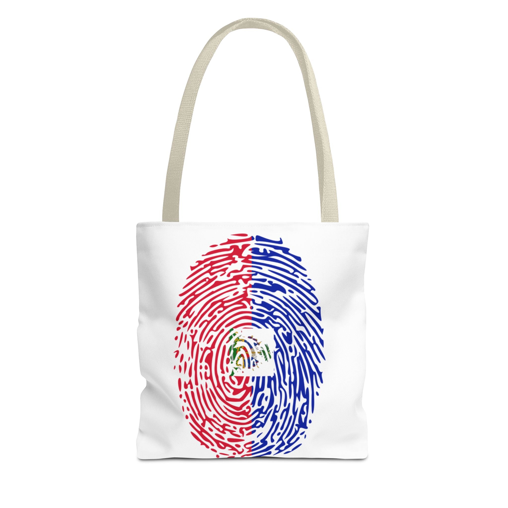 Haiti Flag Fingerprint Tote