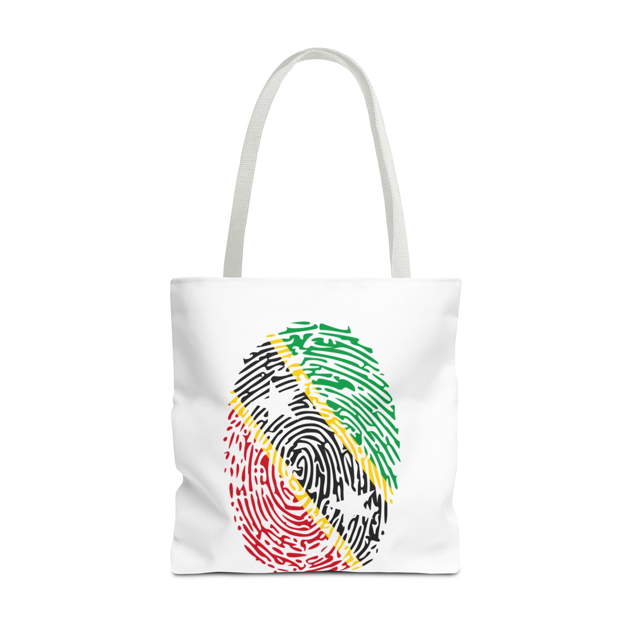 St. Kitts & Nevis Flag Fingerprint Tote