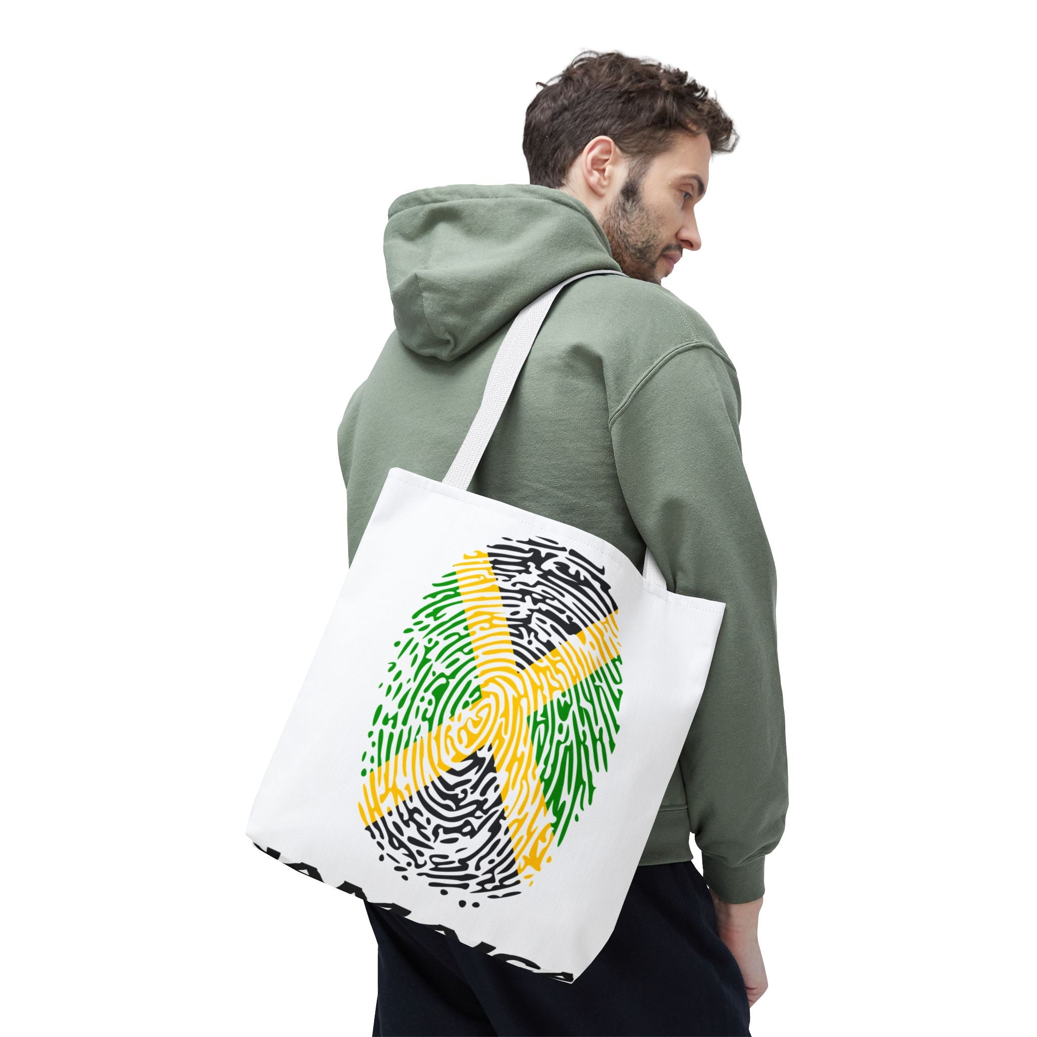 Jamaican Fingerprint Tote Bag