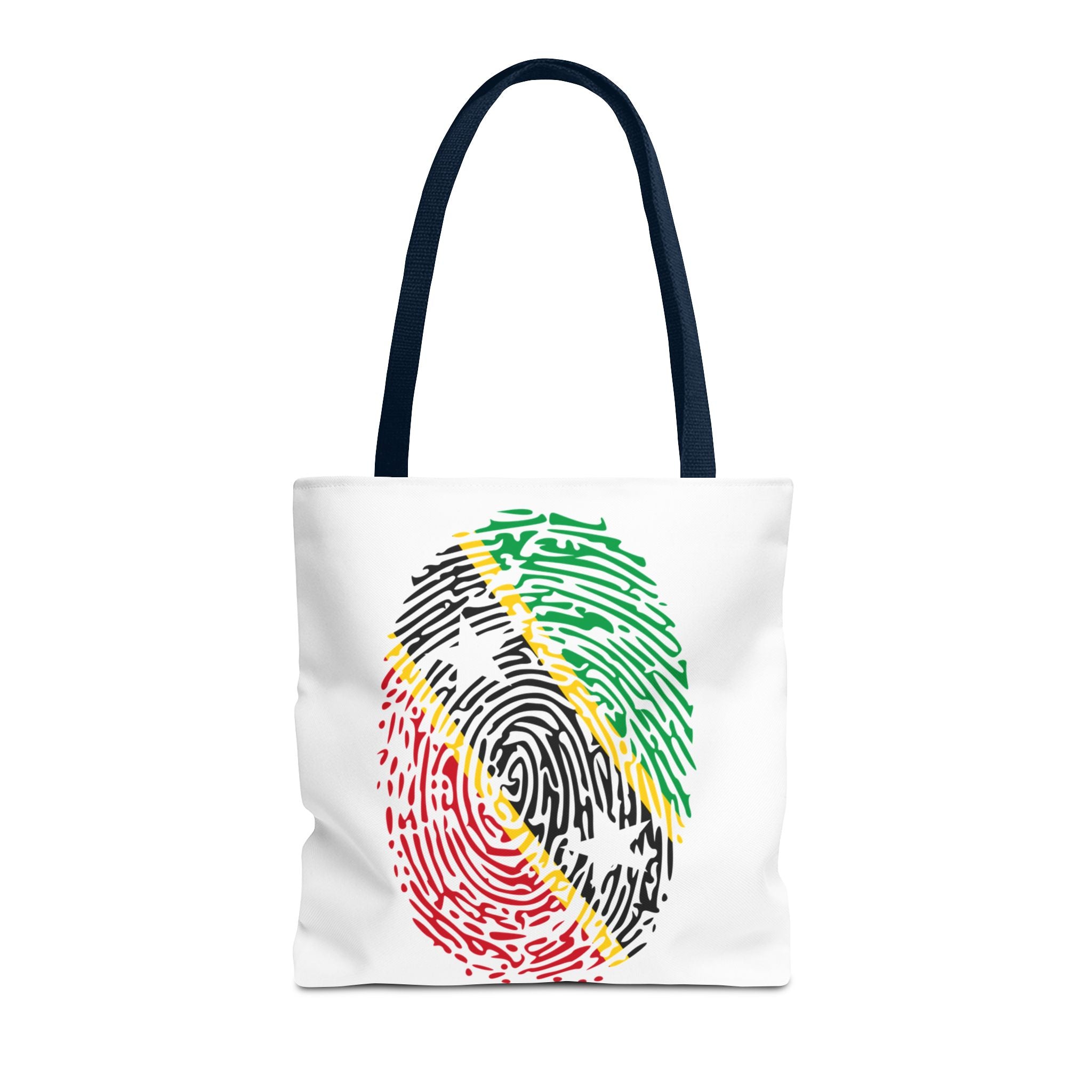 St. Kitts & Nevis Flag Fingerprint Tote