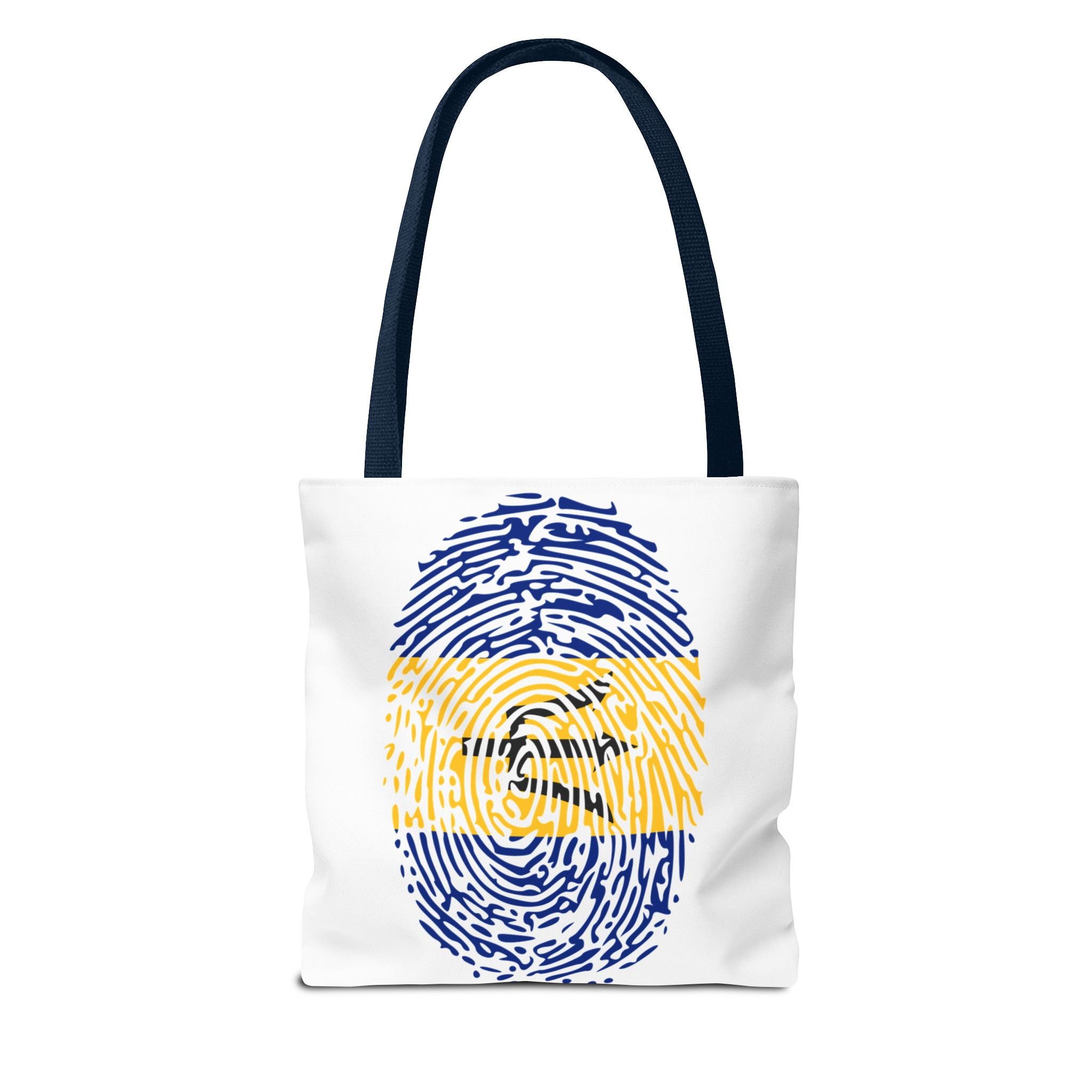 Barbados Flag Fingerprint Tote