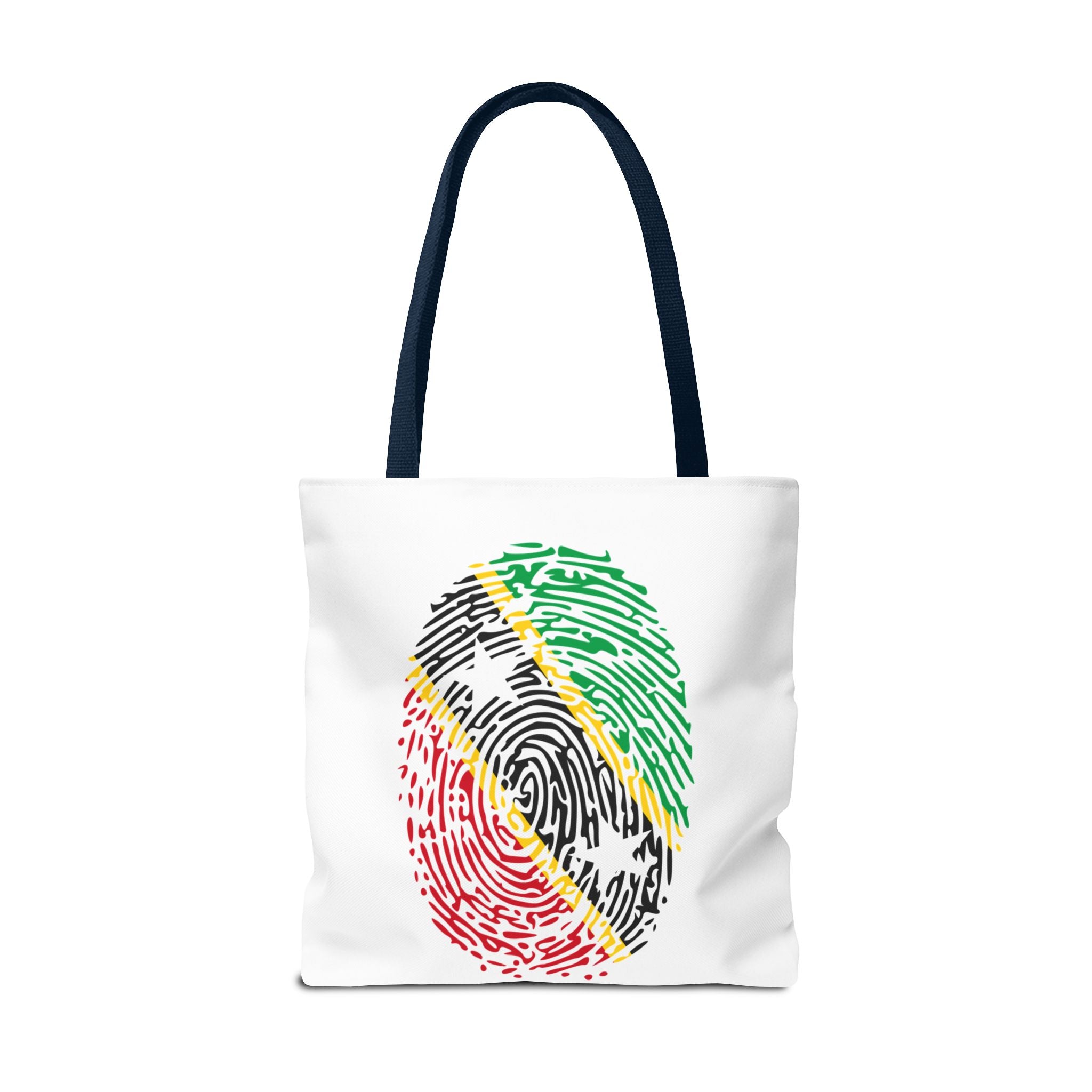 St. Kitts & Nevis Flag Fingerprint Tote