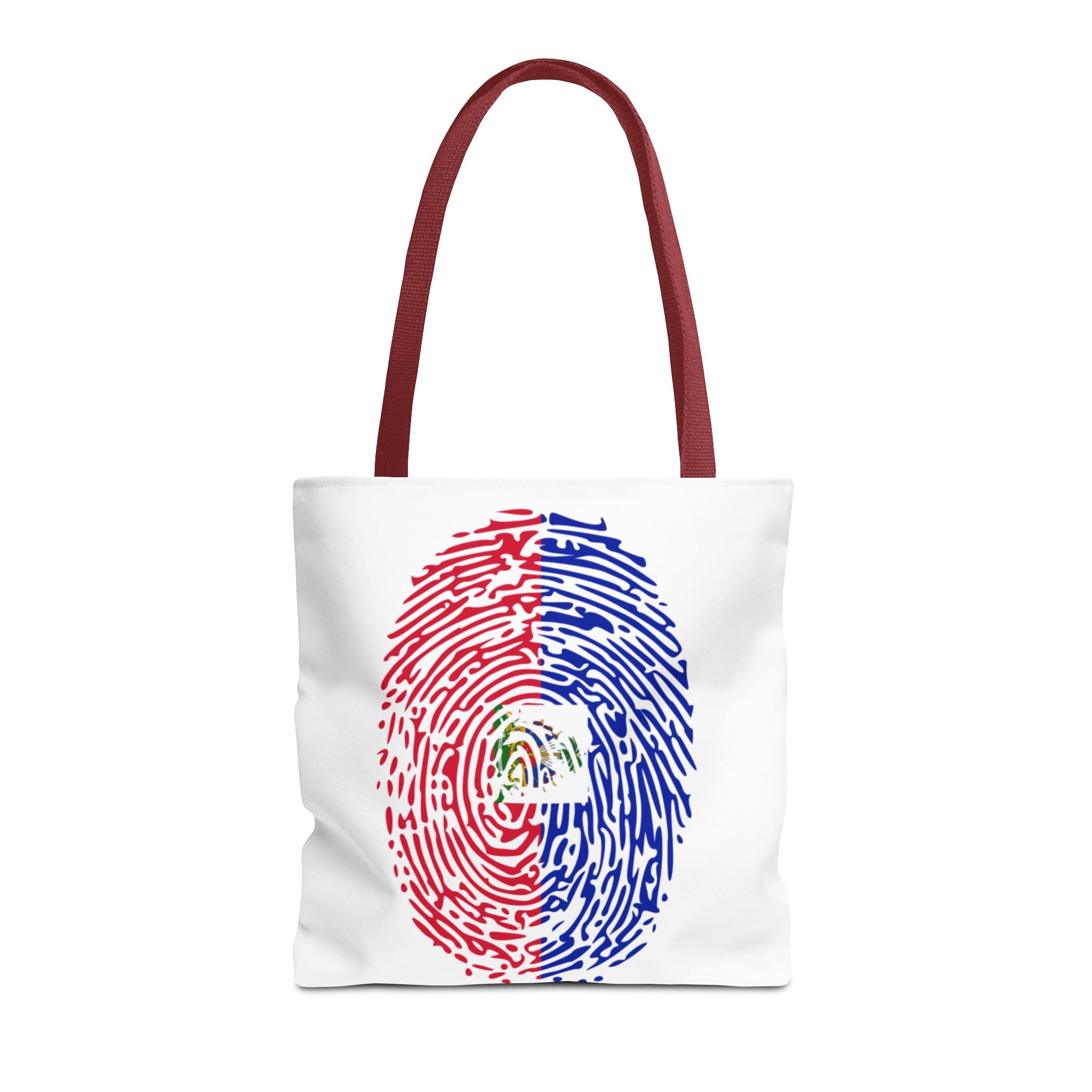 Haiti Flag Fingerprint Tote