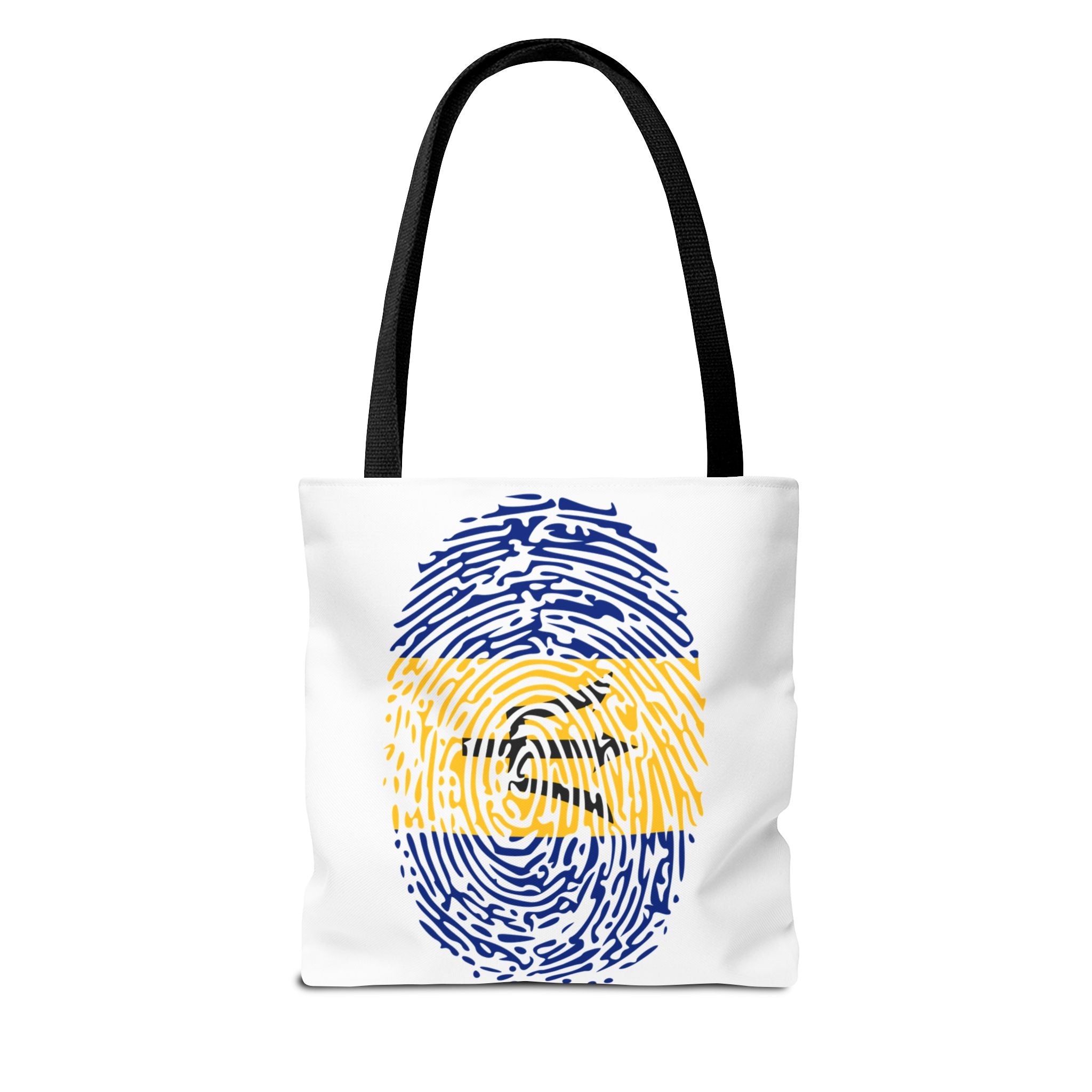 Barbados Flag Fingerprint Tote