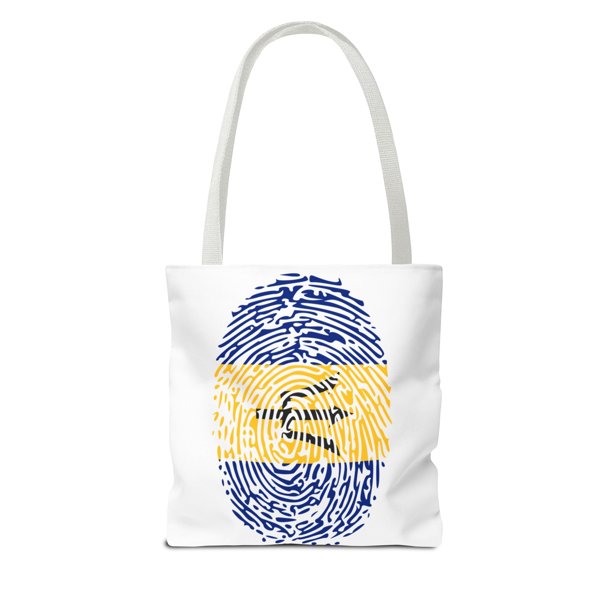 Barbados Flag Fingerprint Tote