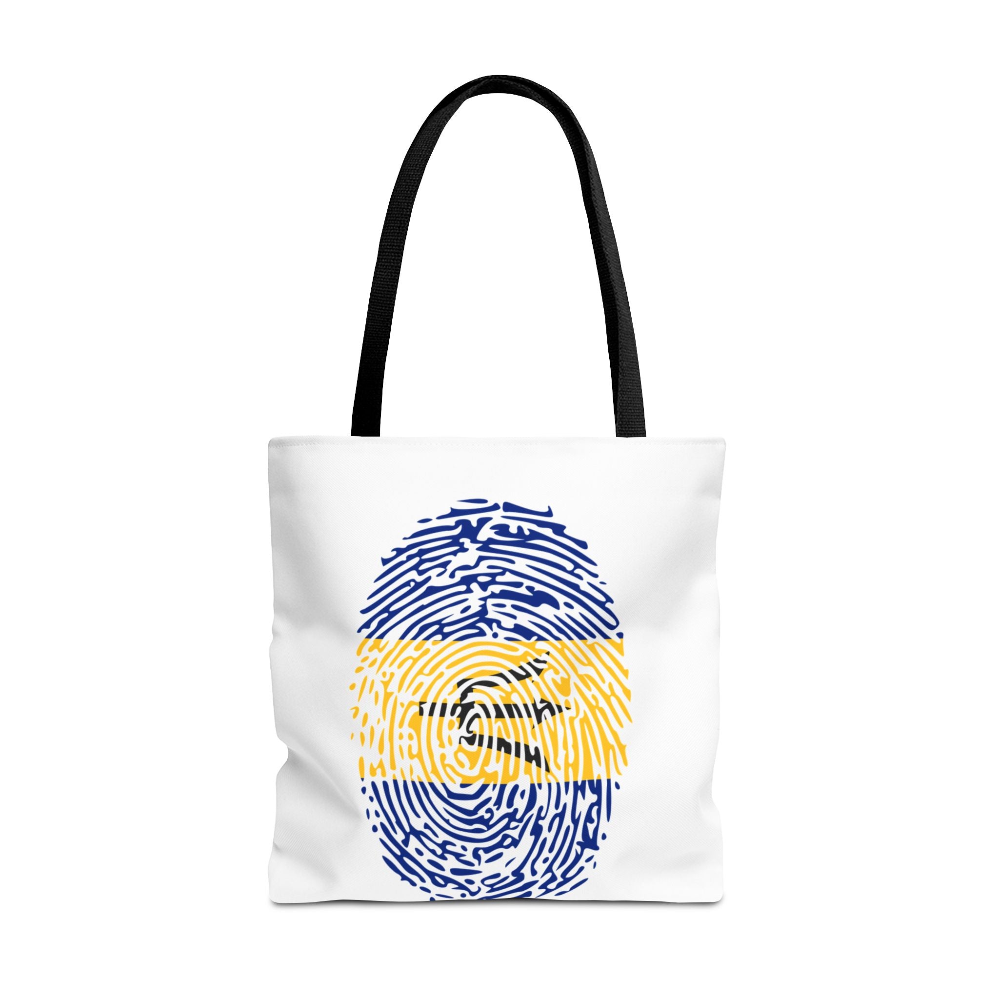 Barbados Flag Fingerprint Tote