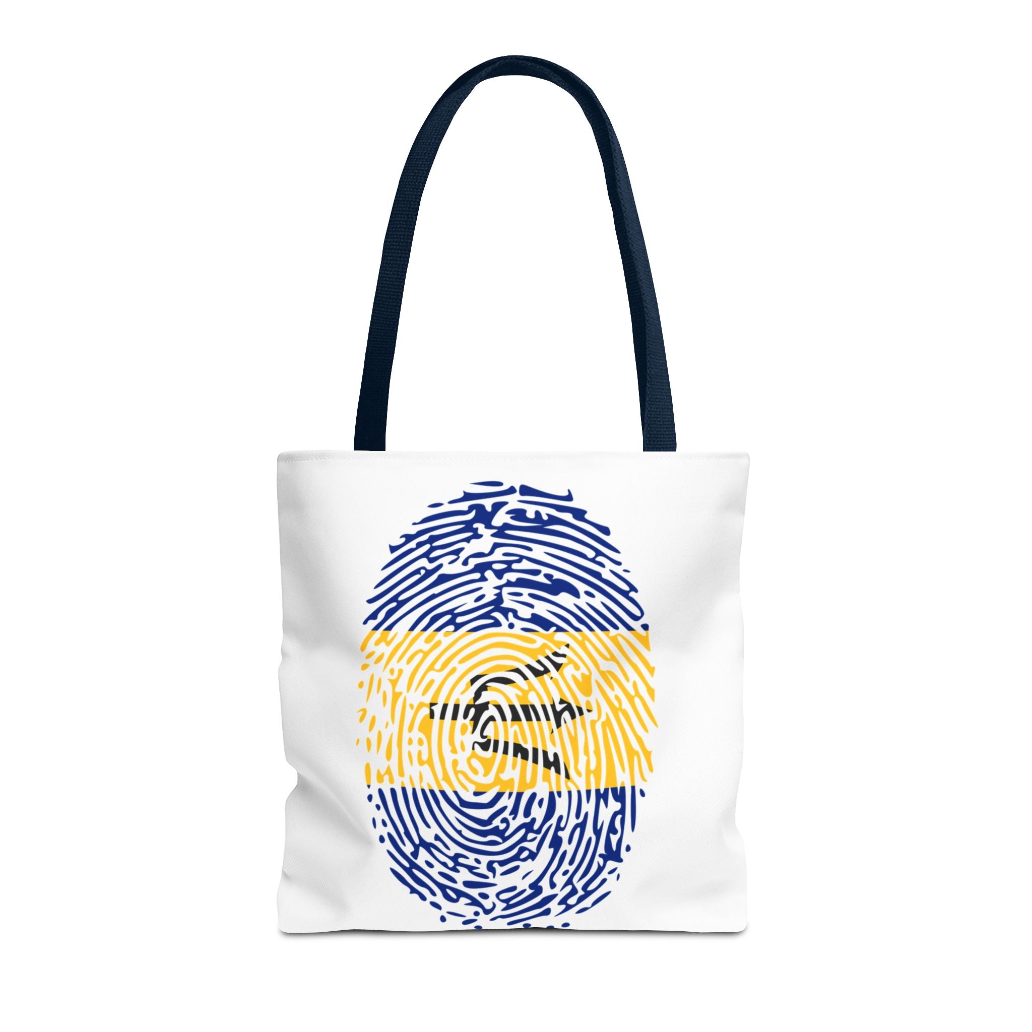 Barbados Flag Fingerprint Tote
