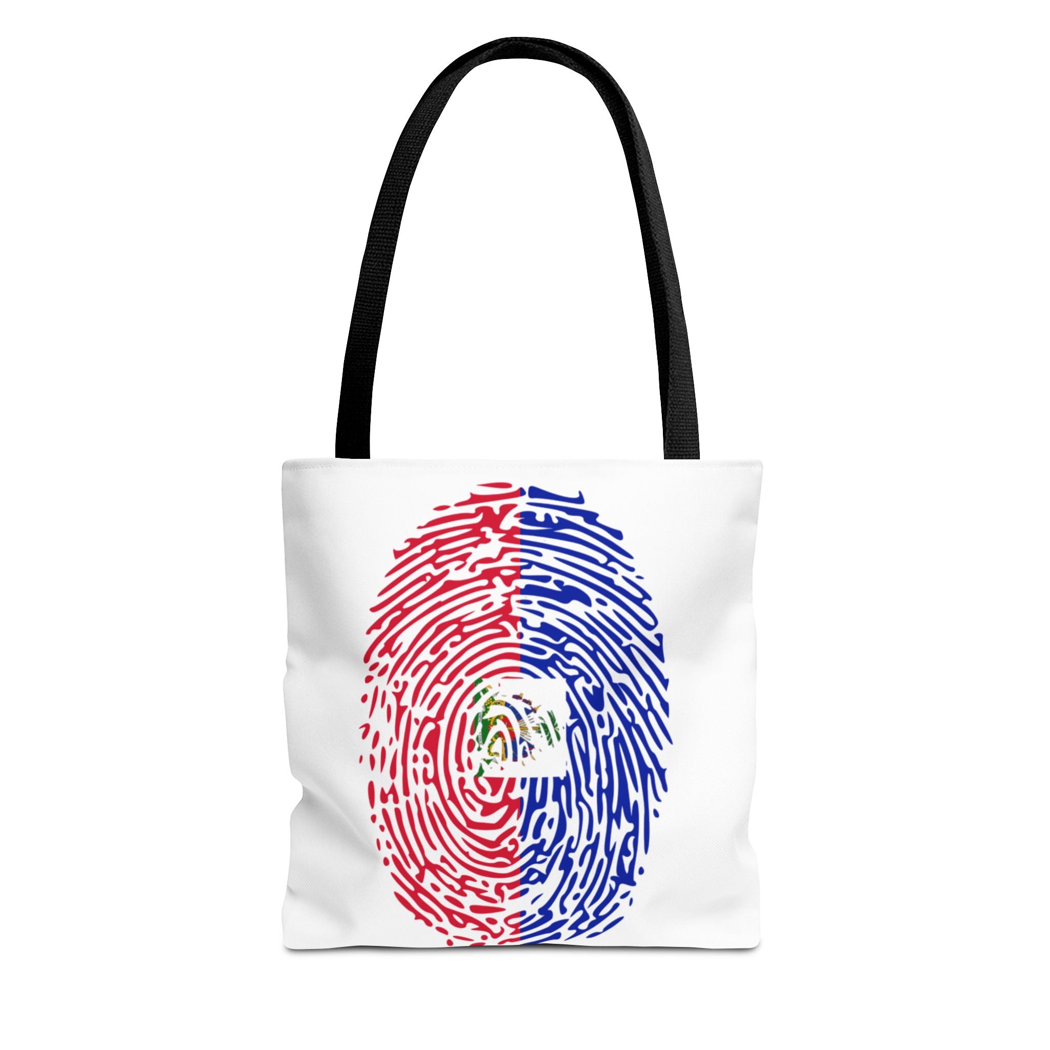 Haiti Flag Fingerprint Tote