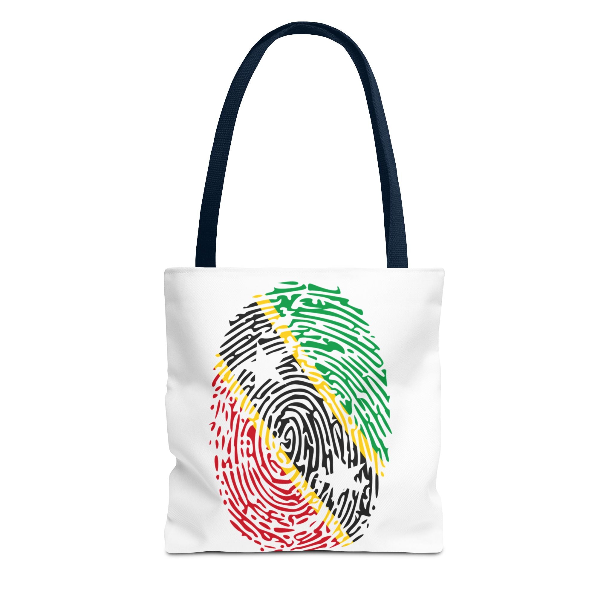 St. Kitts & Nevis Flag Fingerprint Tote