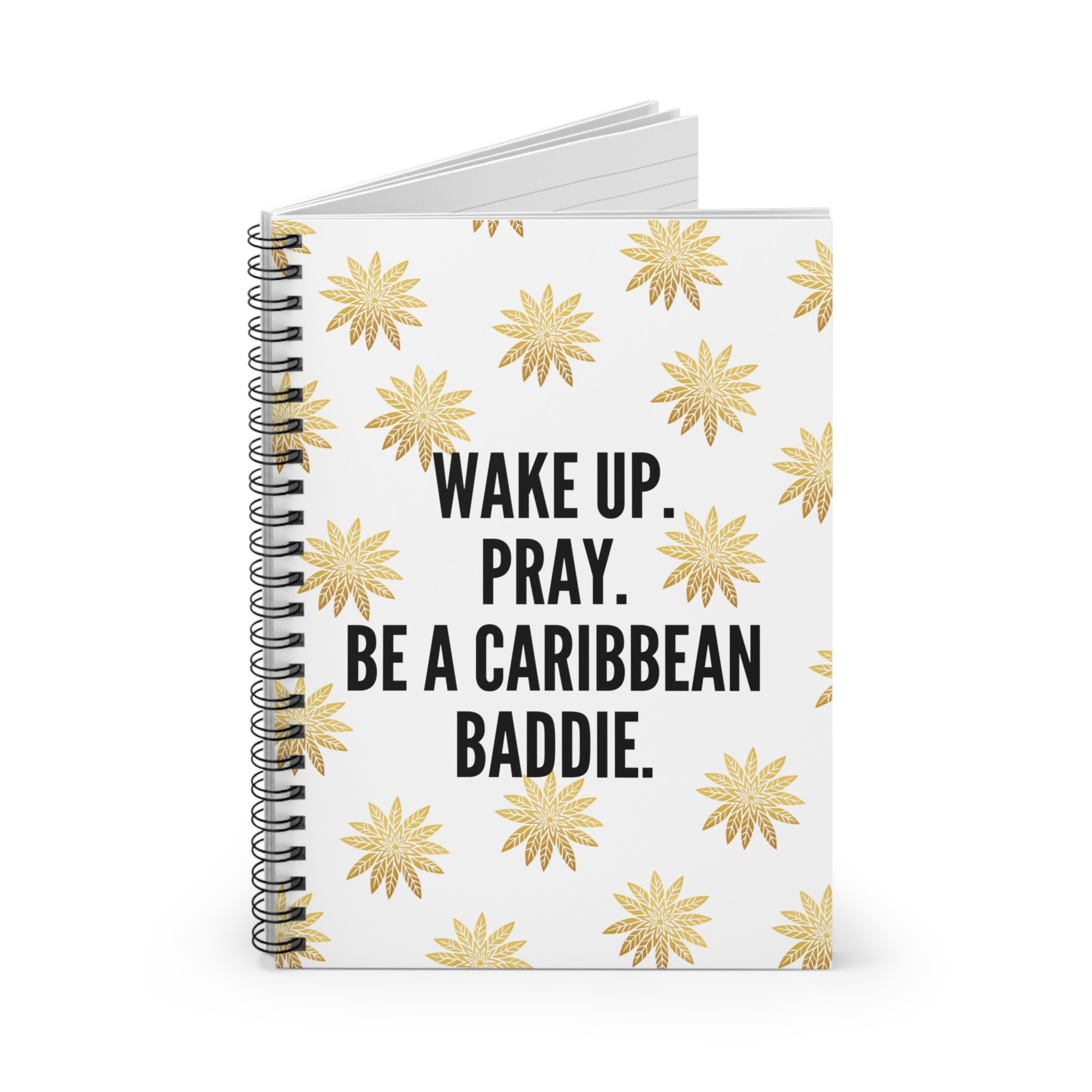 Be A Caribbean Baddie Spiral Notebook - Ruled Line