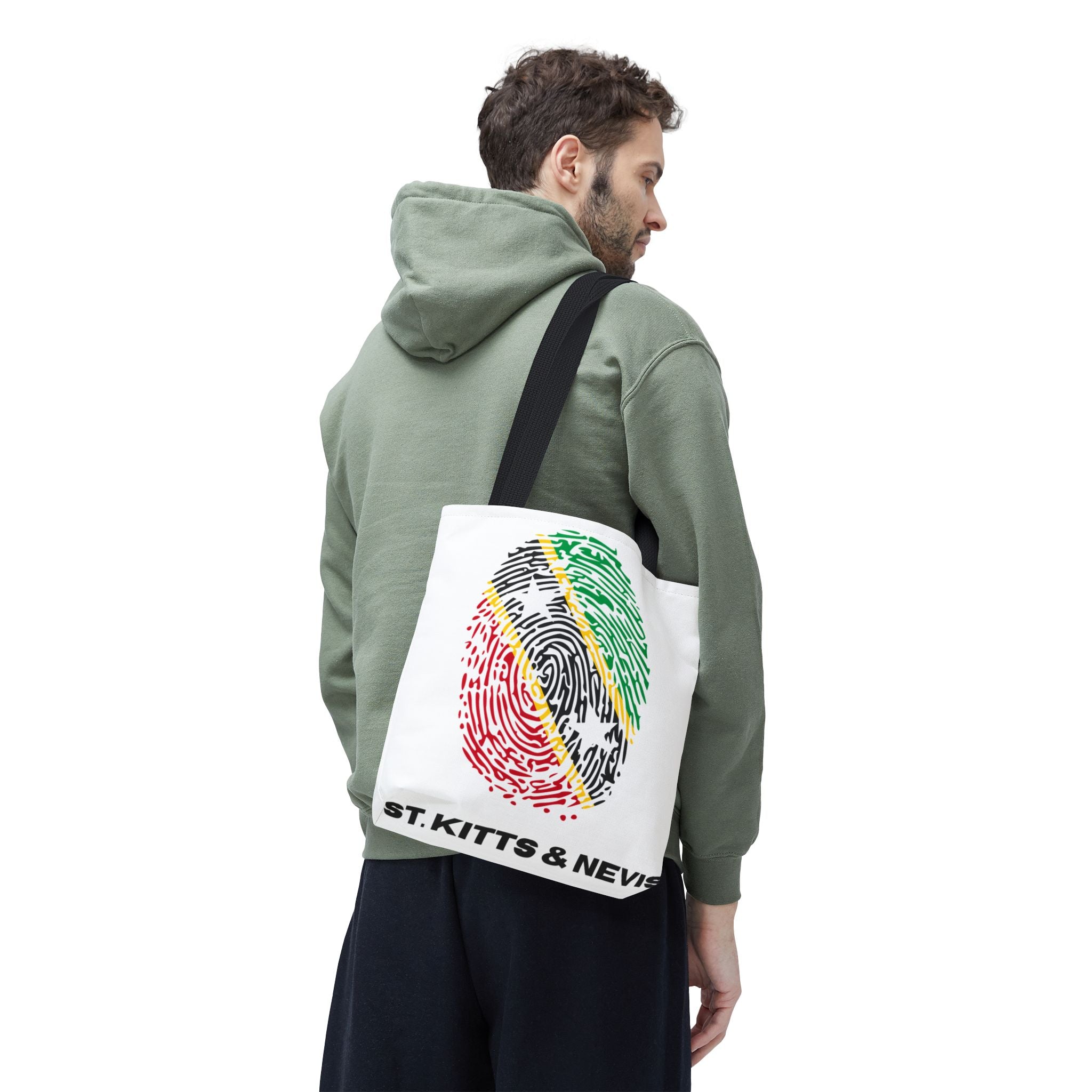St. Kitts & Nevis Flag Fingerprint Tote