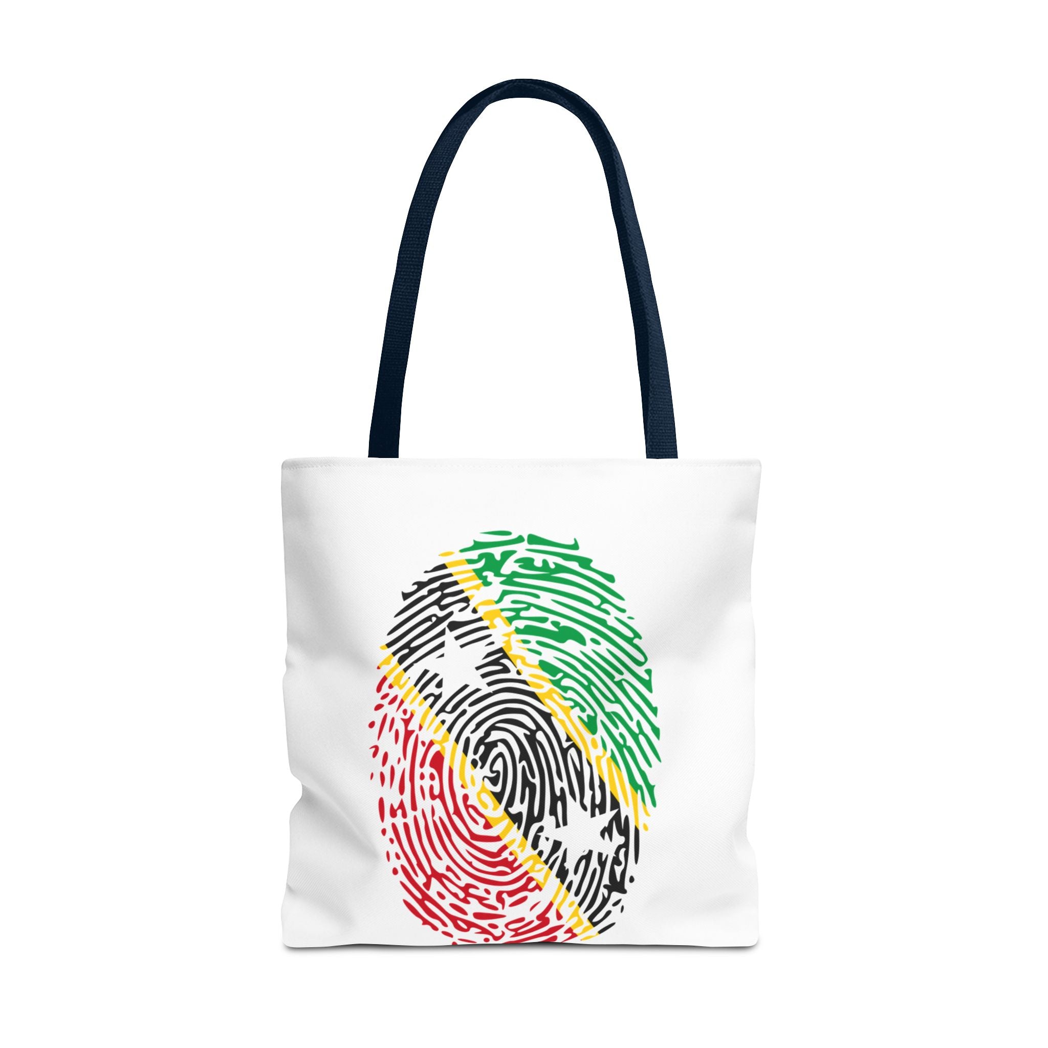 St. Kitts & Nevis Flag Fingerprint Tote