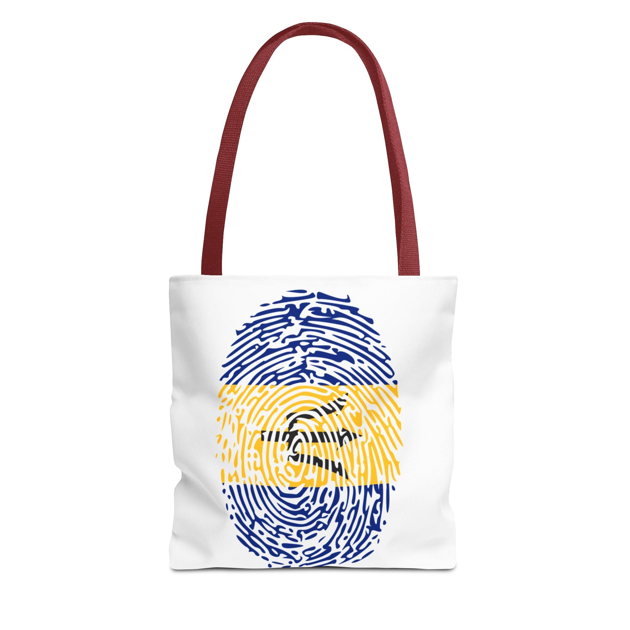 Barbados Flag Fingerprint Tote