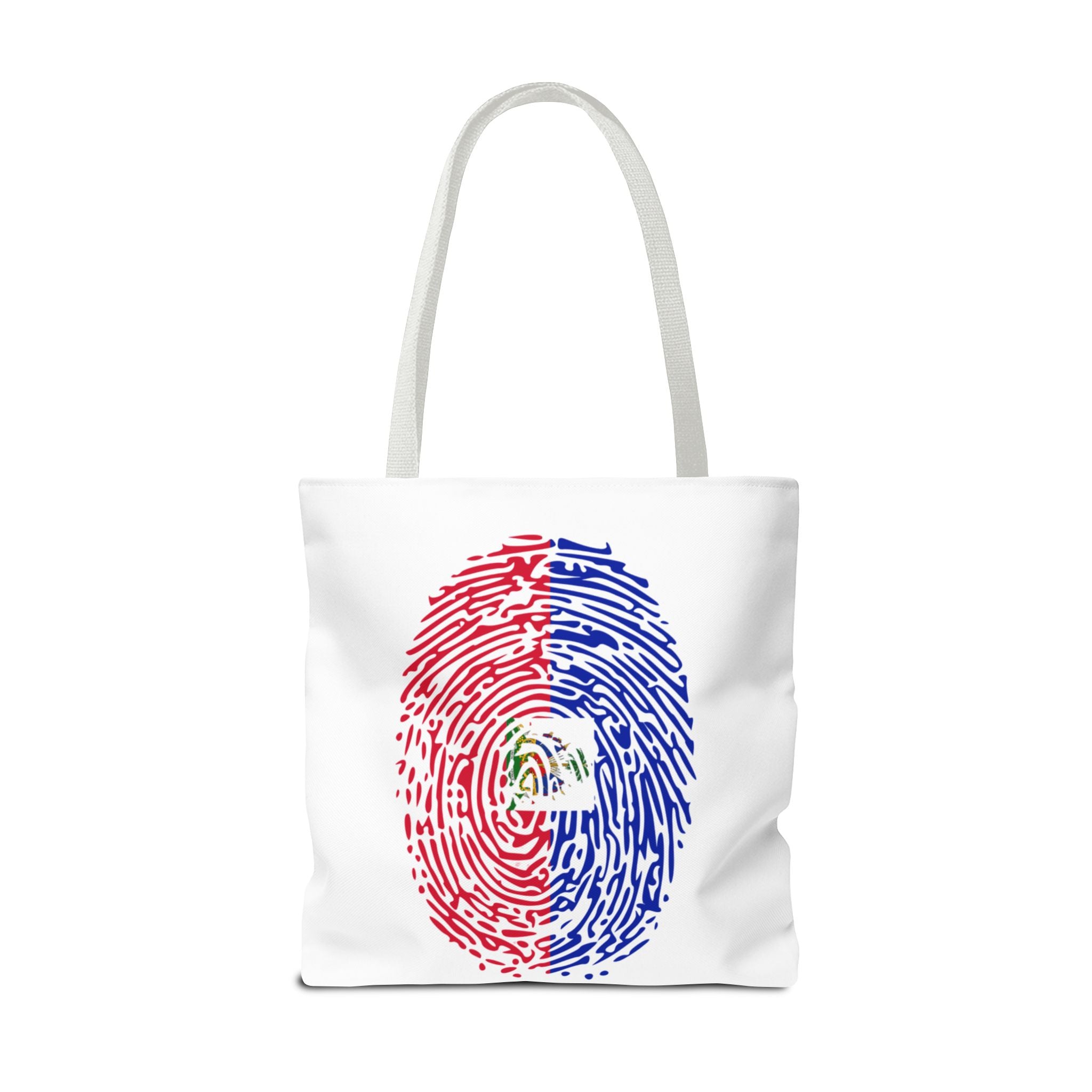 Haiti Flag Fingerprint Tote