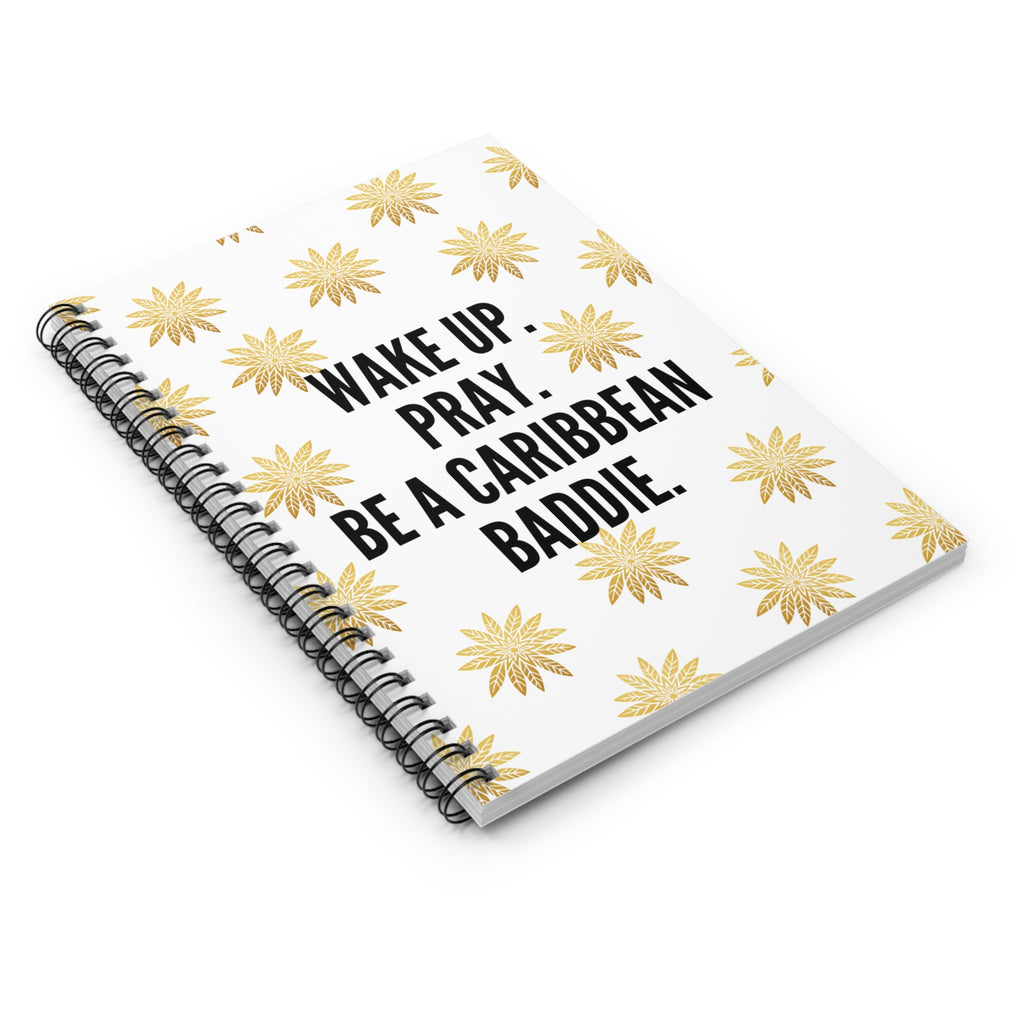Be A Caribbean Baddie Spiral Notebook - Ruled Line