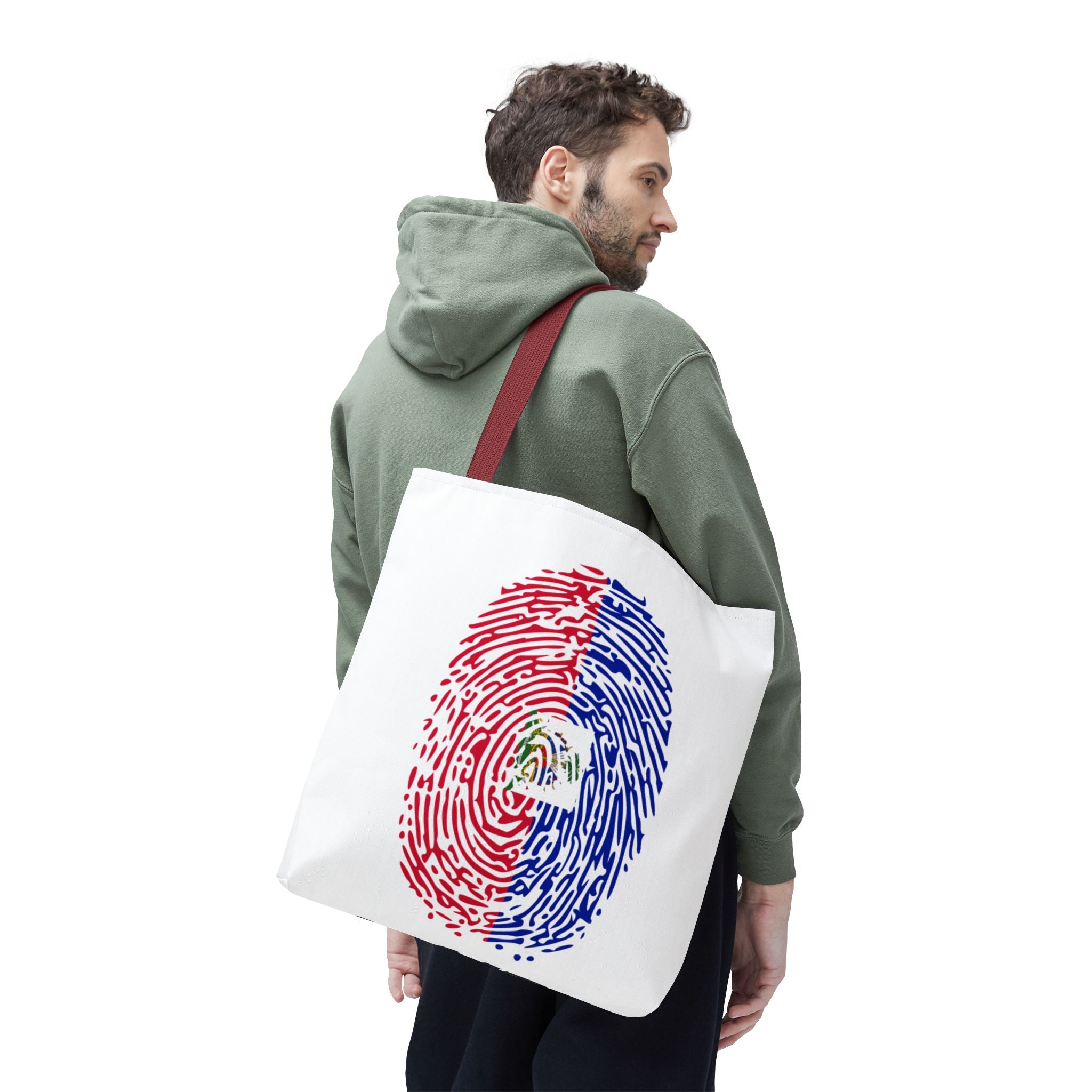 Haiti Flag Fingerprint Tote