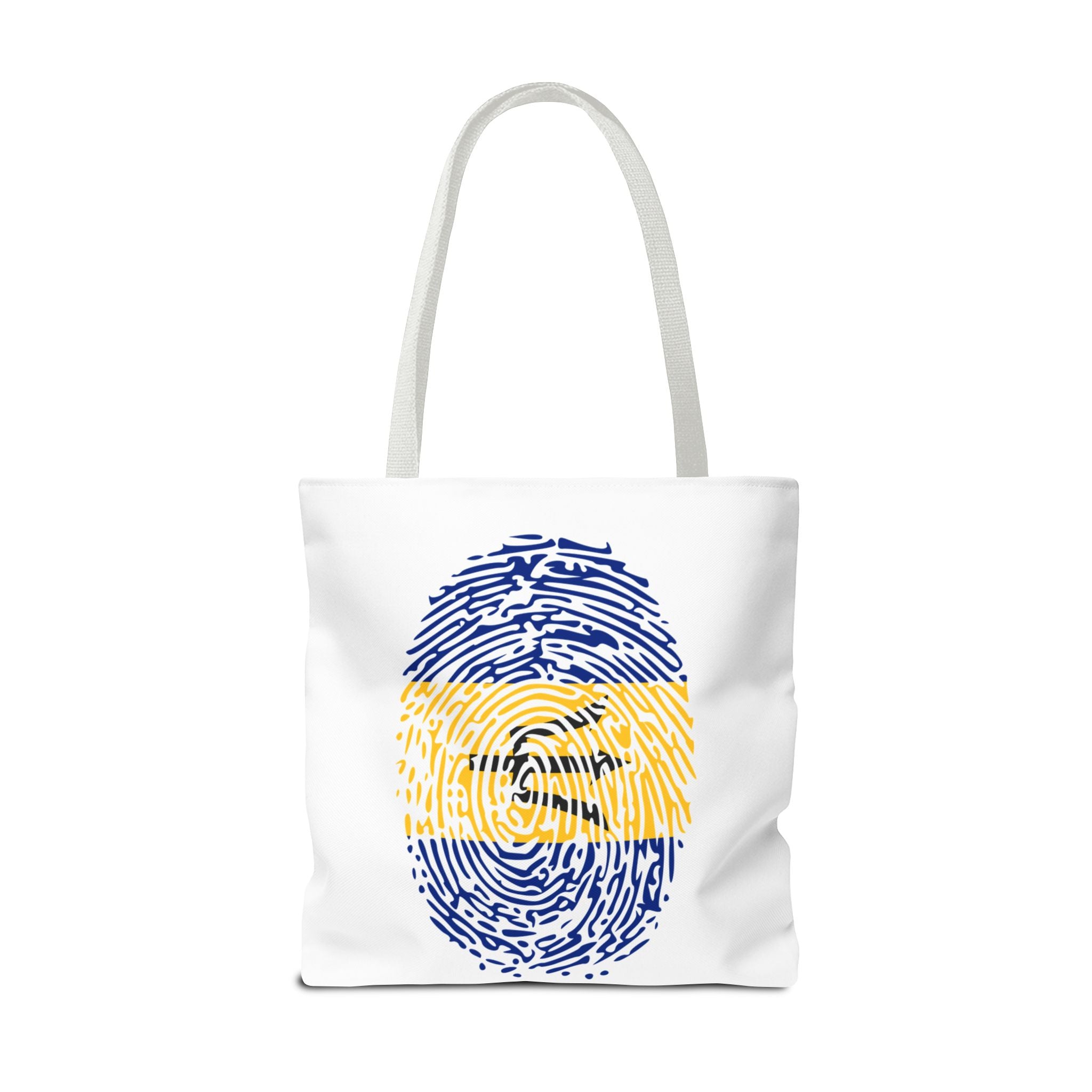 Barbados Flag Fingerprint Tote