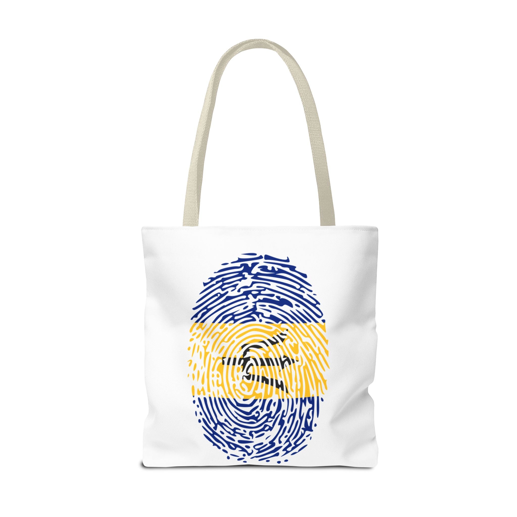 Barbados Flag Fingerprint Tote