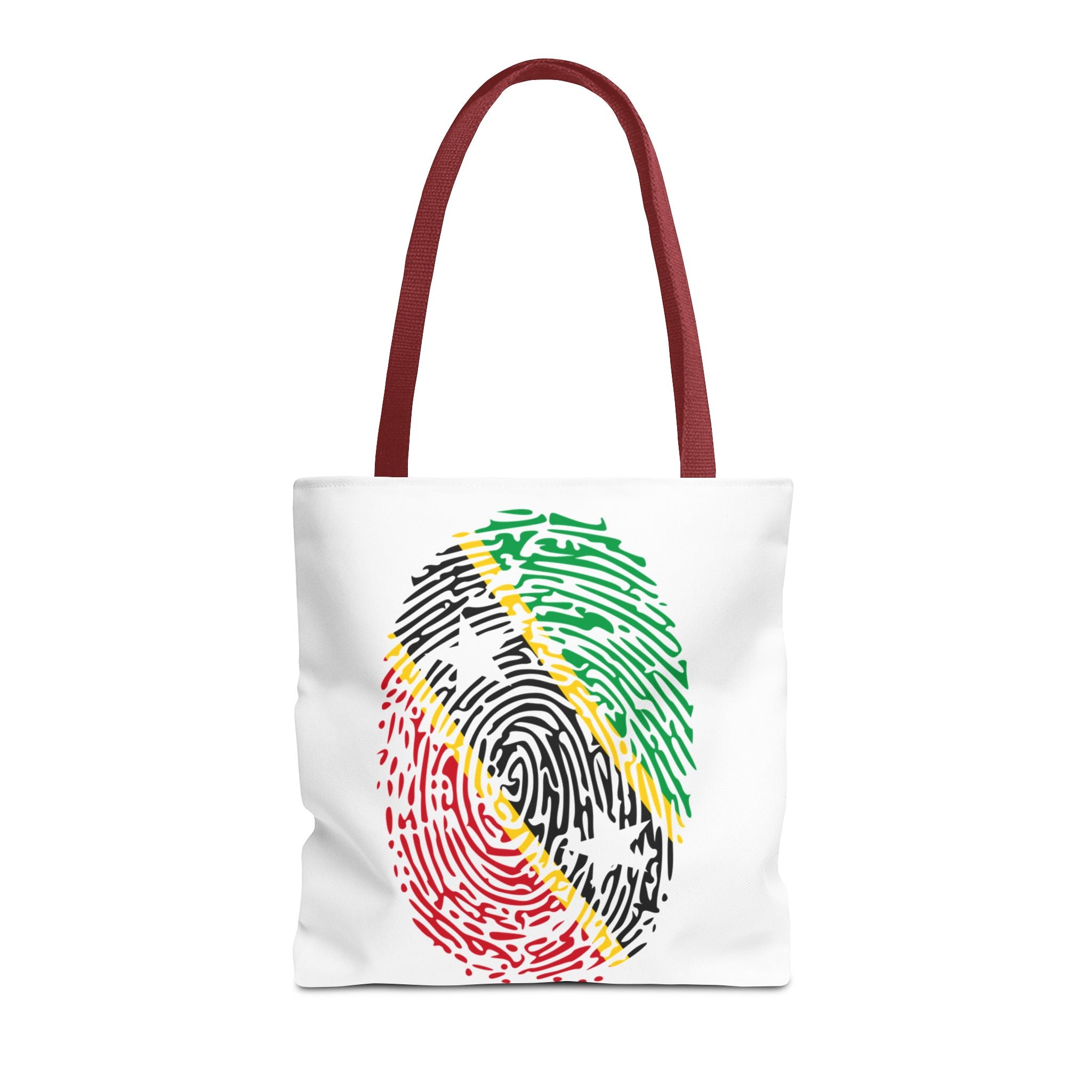 St. Kitts & Nevis Flag Fingerprint Tote