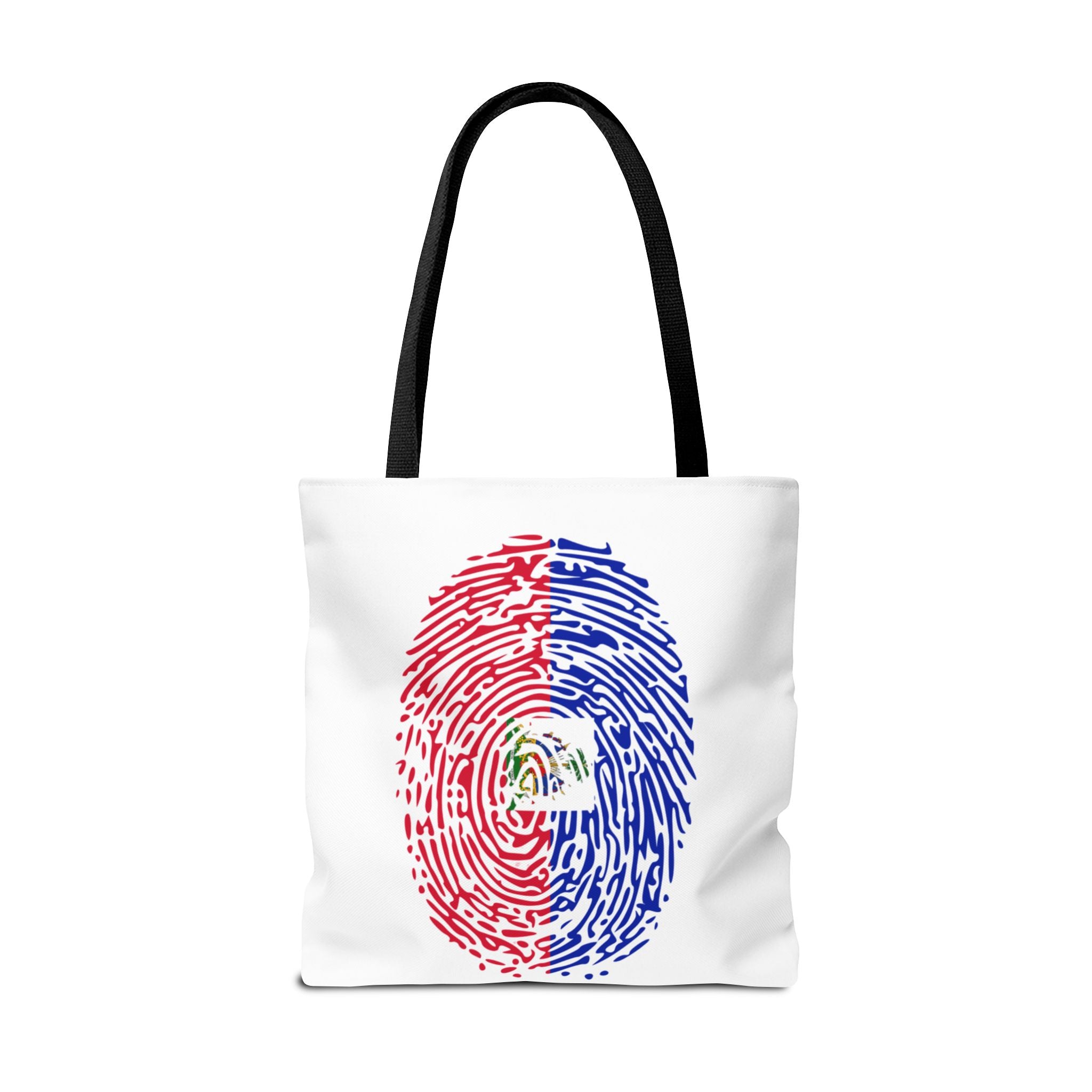 Haiti Flag Fingerprint Tote