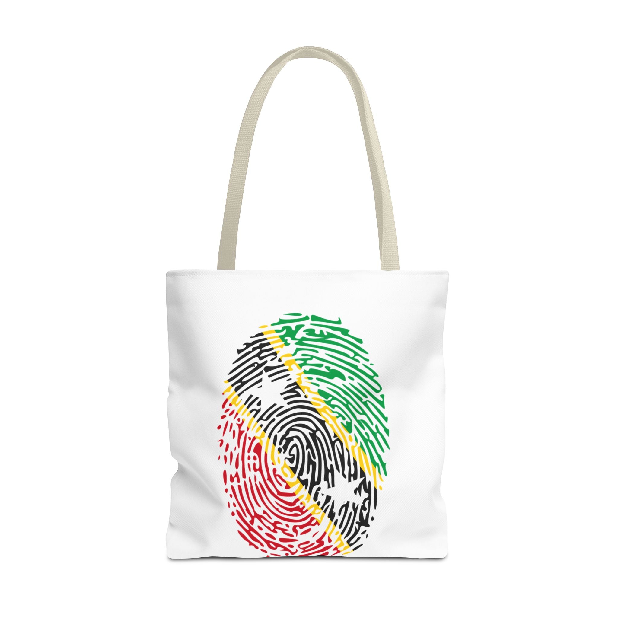 St. Kitts & Nevis Flag Fingerprint Tote