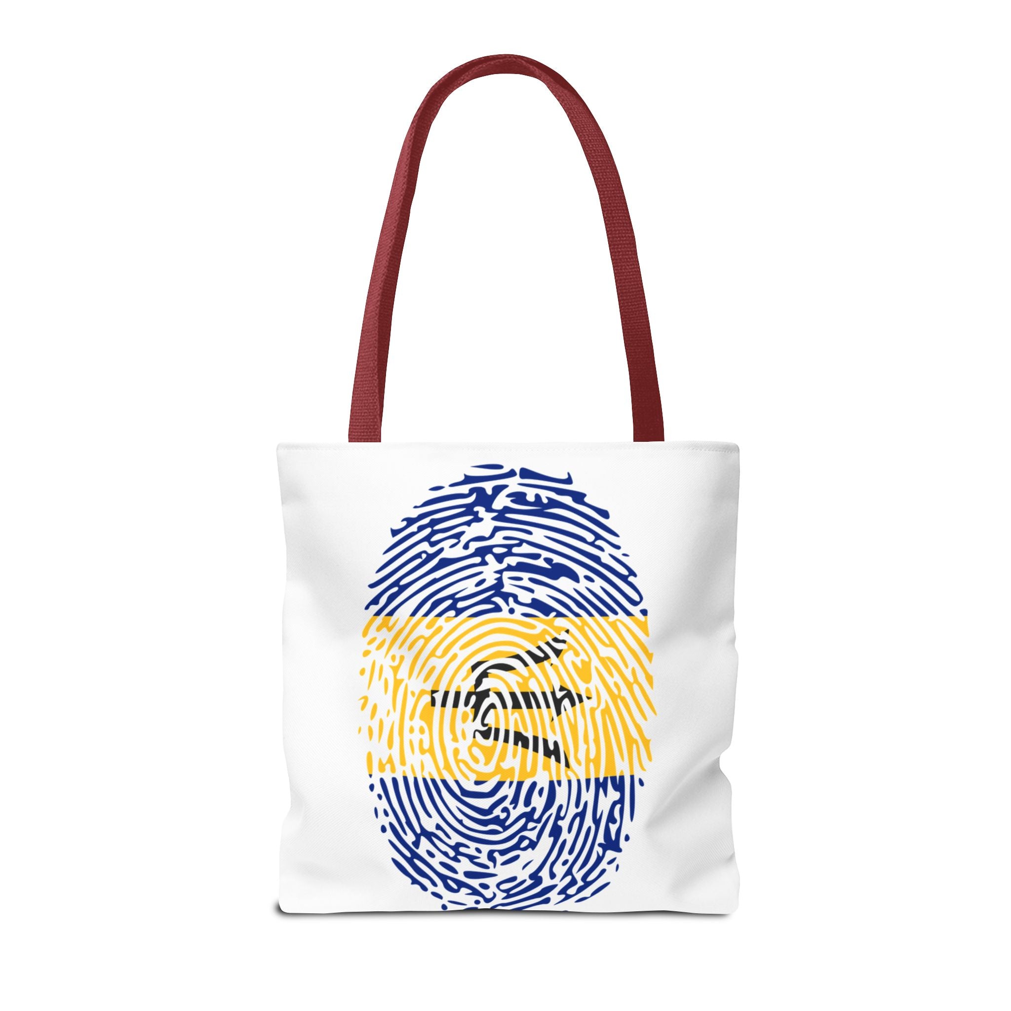 Barbados Flag Fingerprint Tote