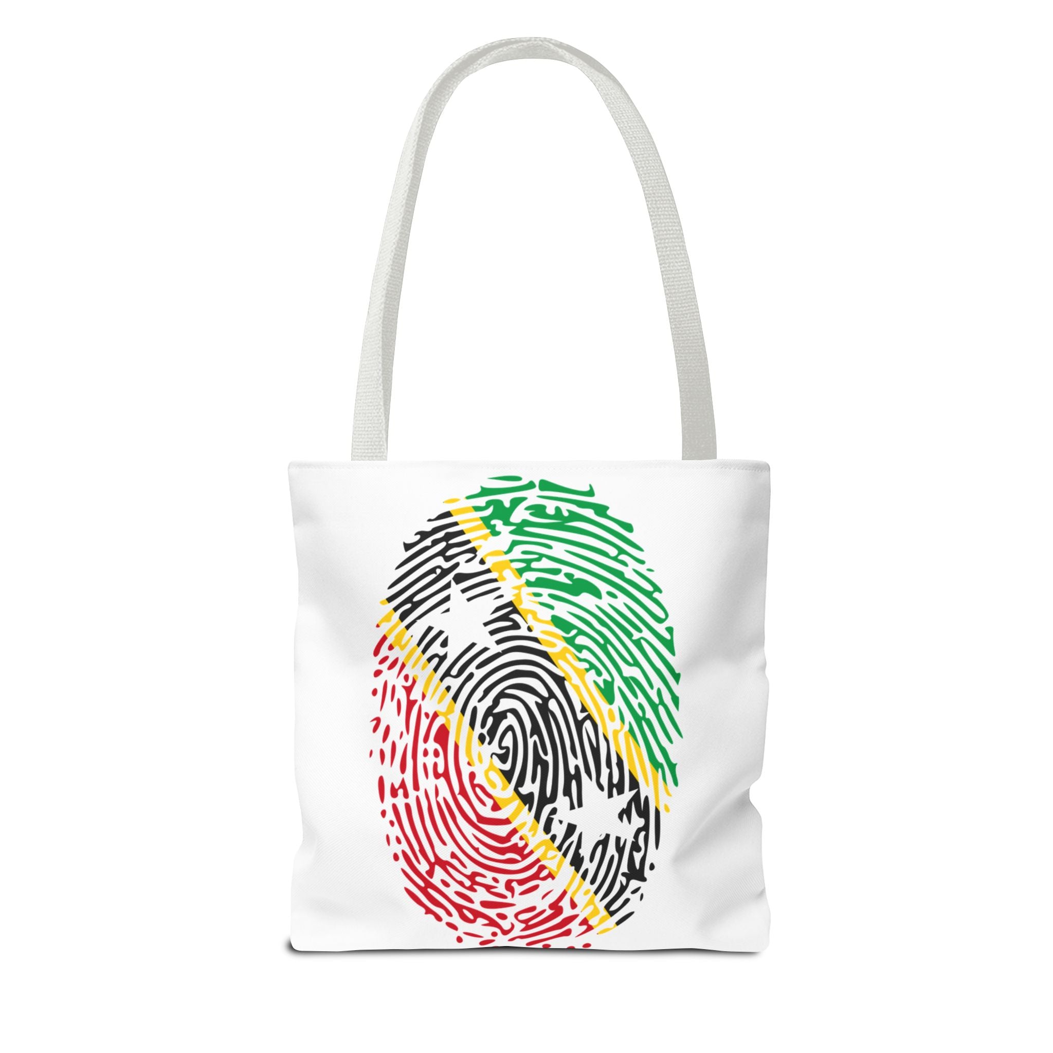 St. Kitts & Nevis Flag Fingerprint Tote