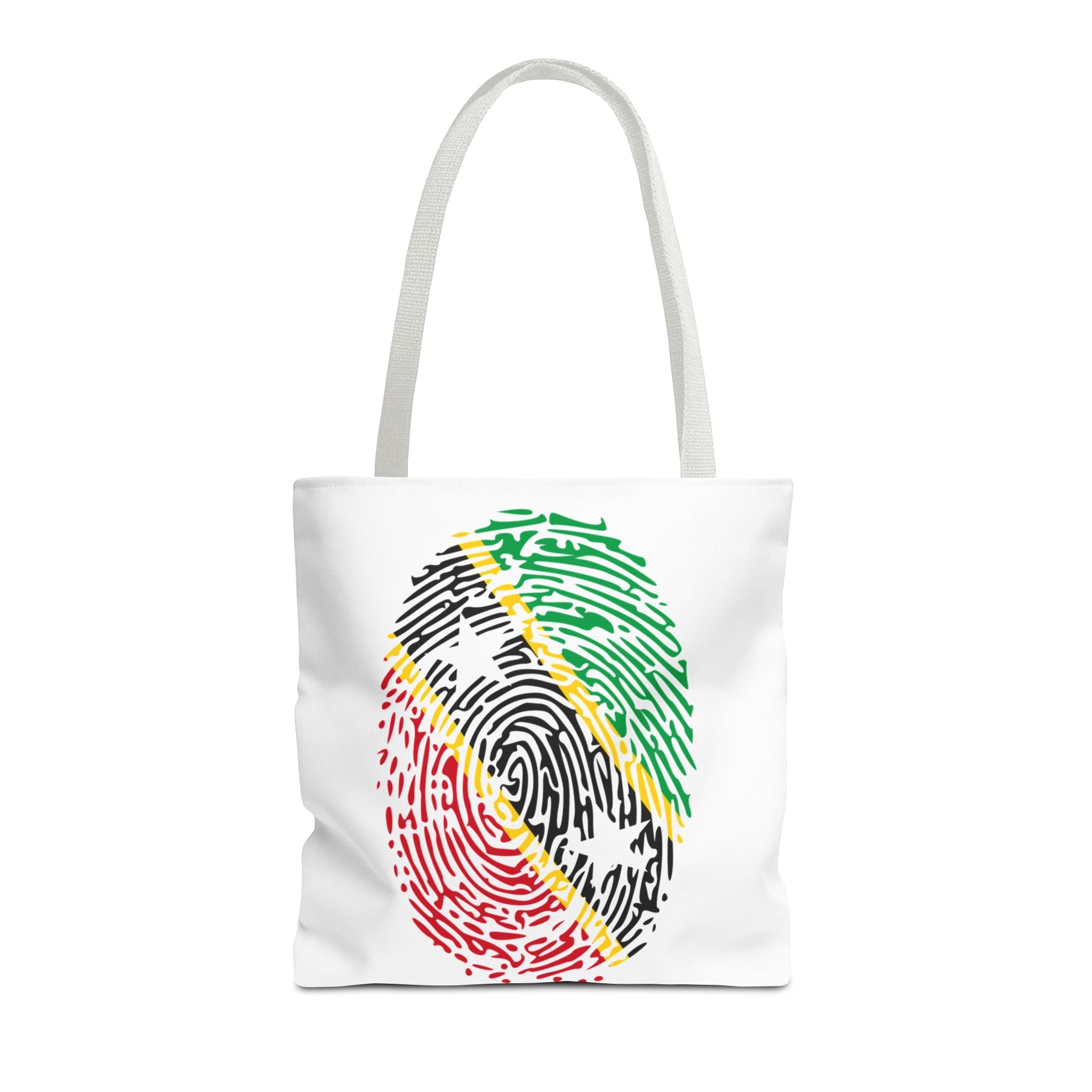 St. Kitts & Nevis Flag Fingerprint Tote
