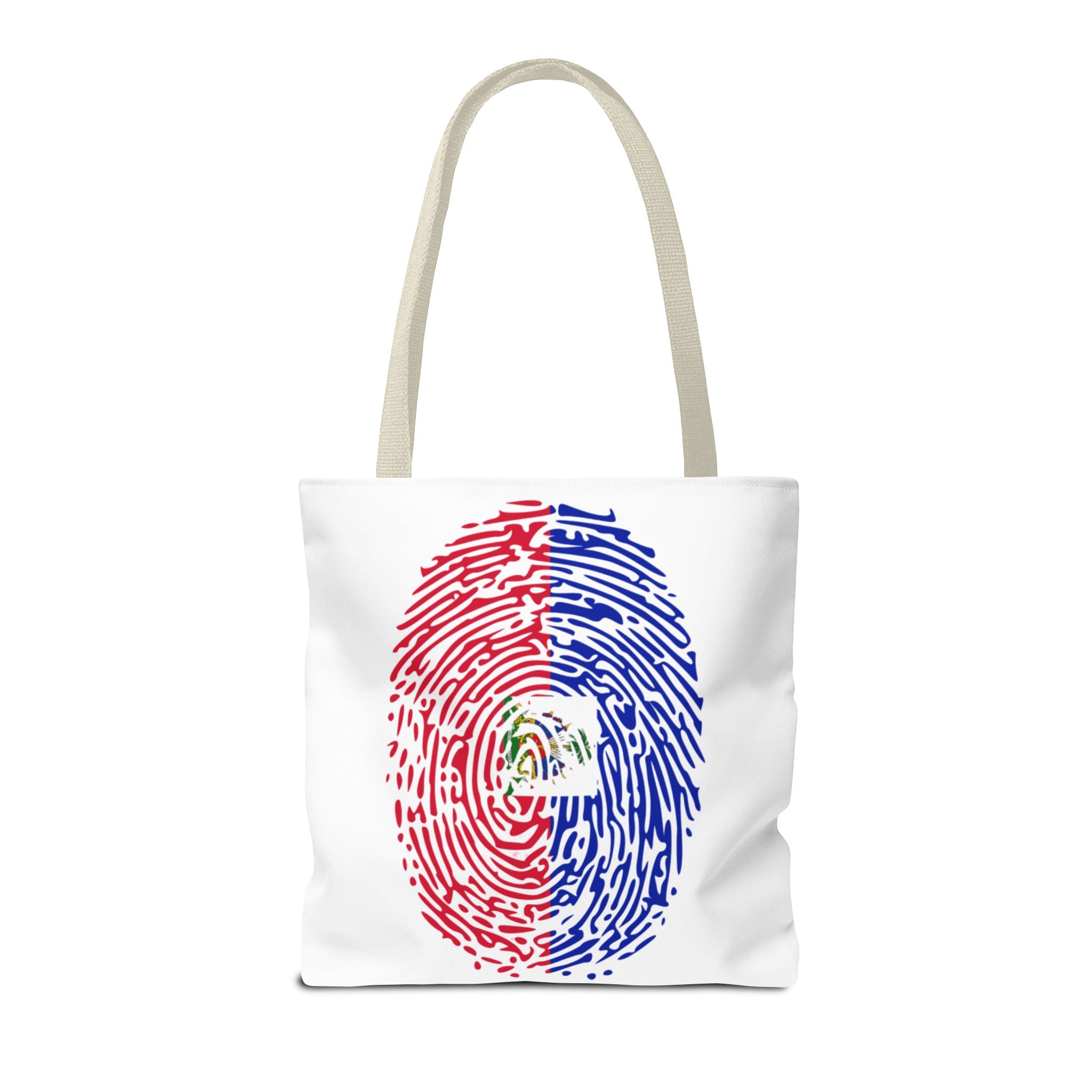 Haiti Flag Fingerprint Tote