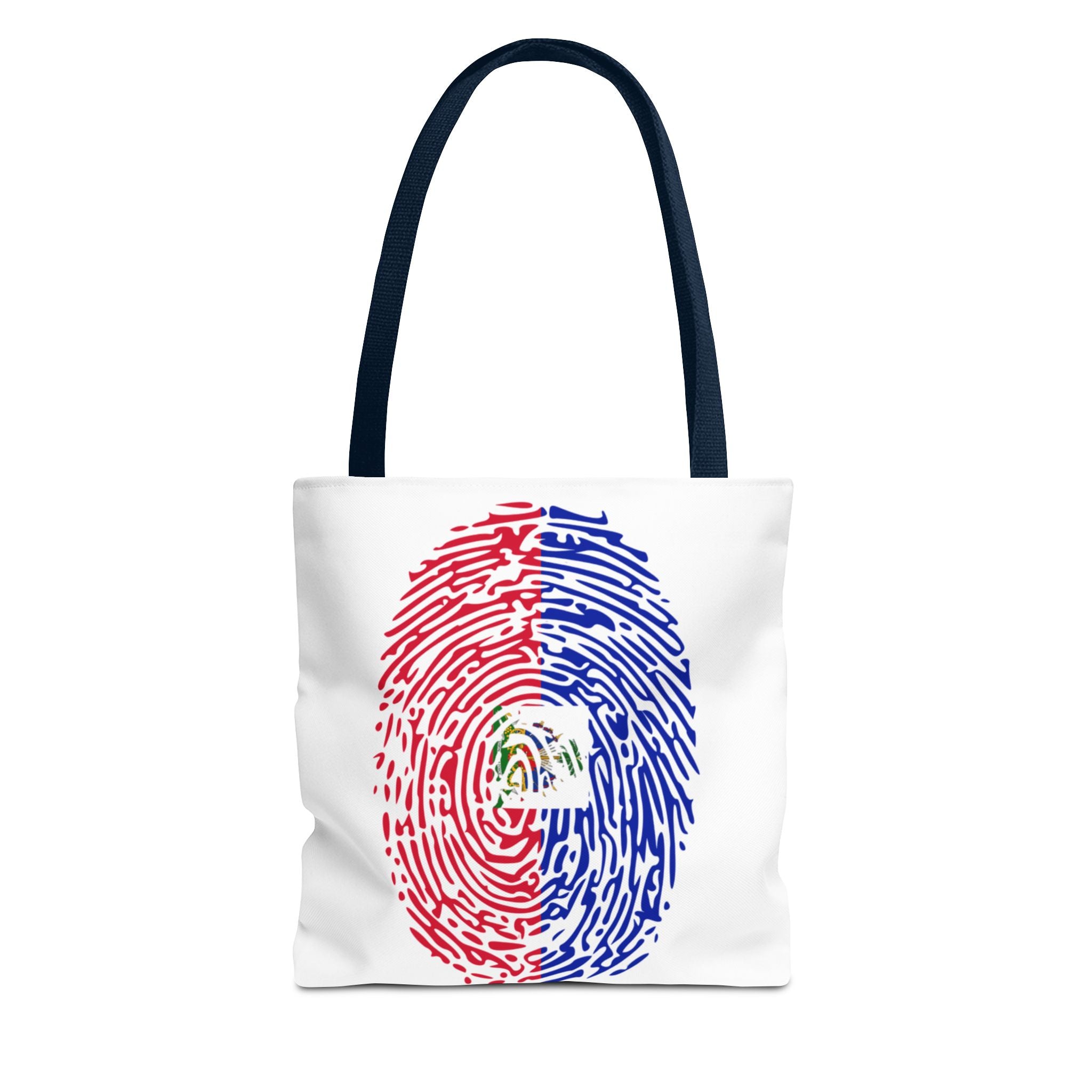 Haiti Flag Fingerprint Tote