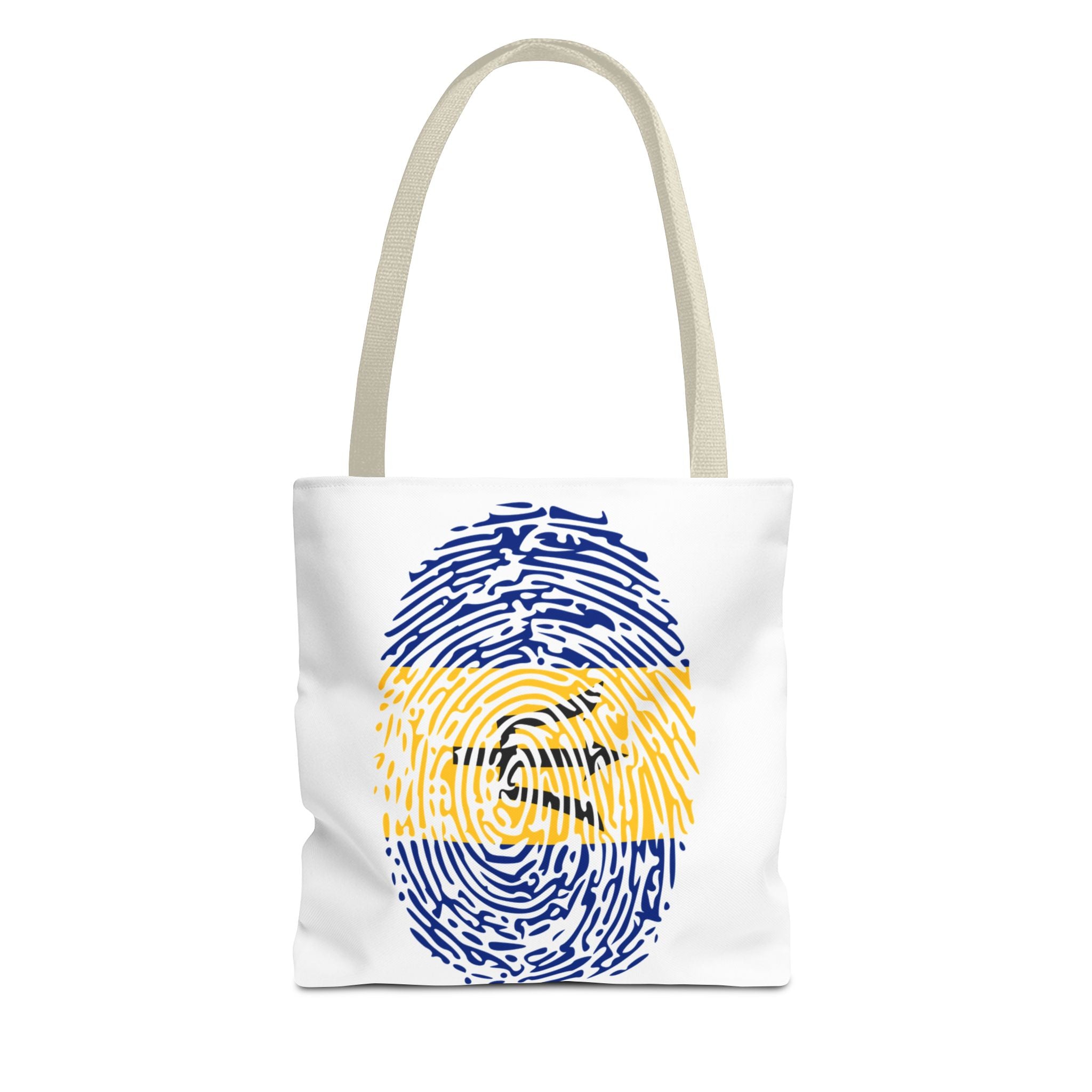 Barbados Flag Fingerprint Tote