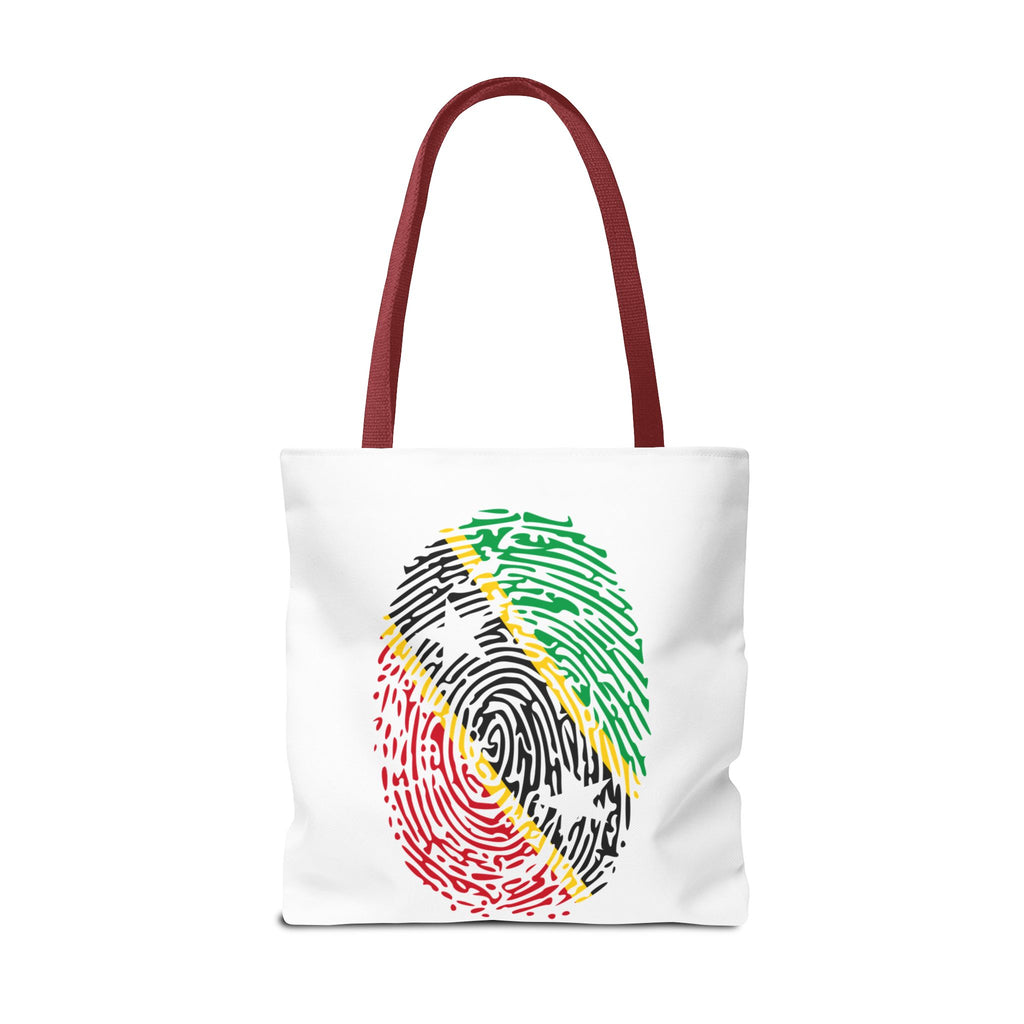 St. Kitts & Nevis Flag Fingerprint Tote