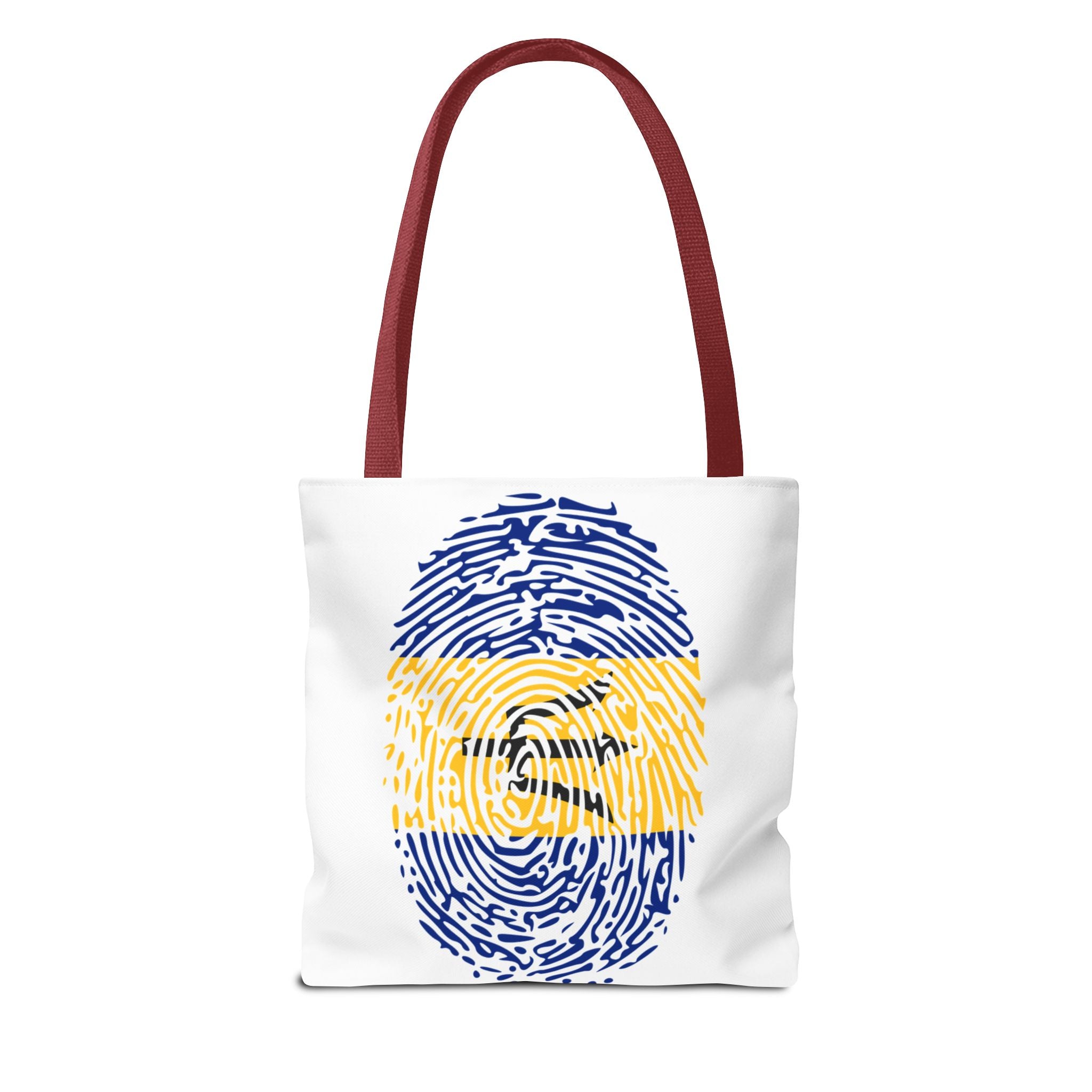 Barbados Flag Fingerprint Tote