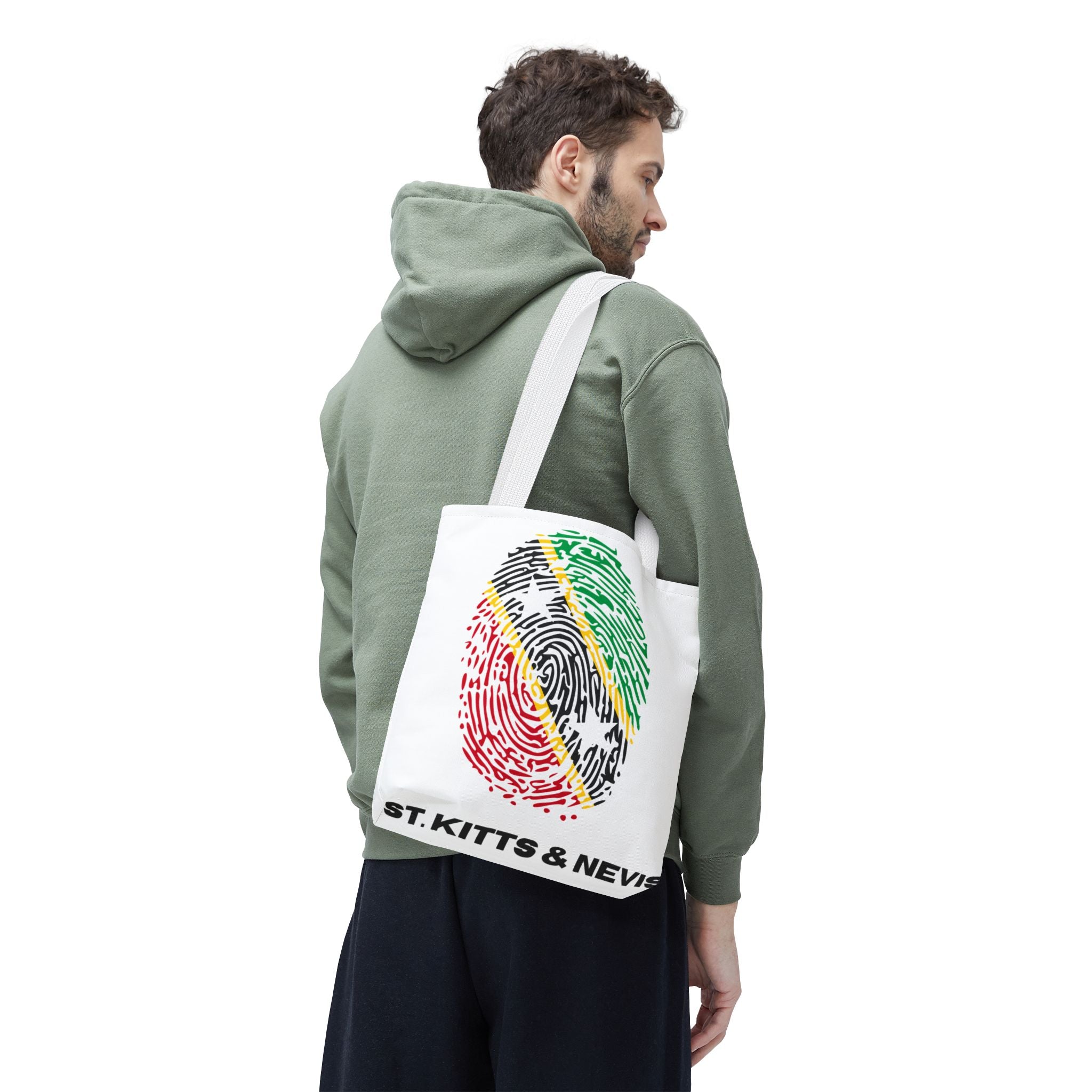 St. Kitts & Nevis Flag Fingerprint Tote