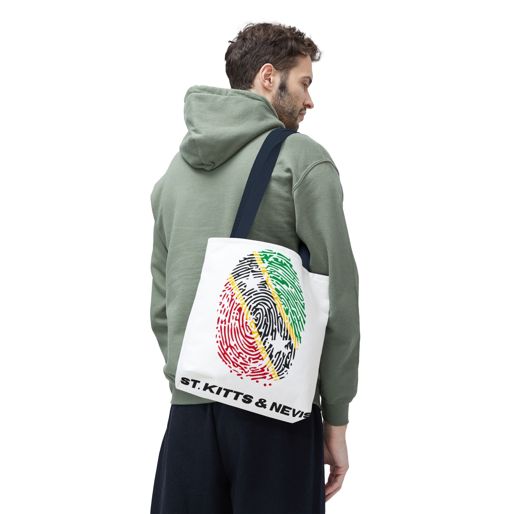 St. Kitts & Nevis Flag Fingerprint Tote