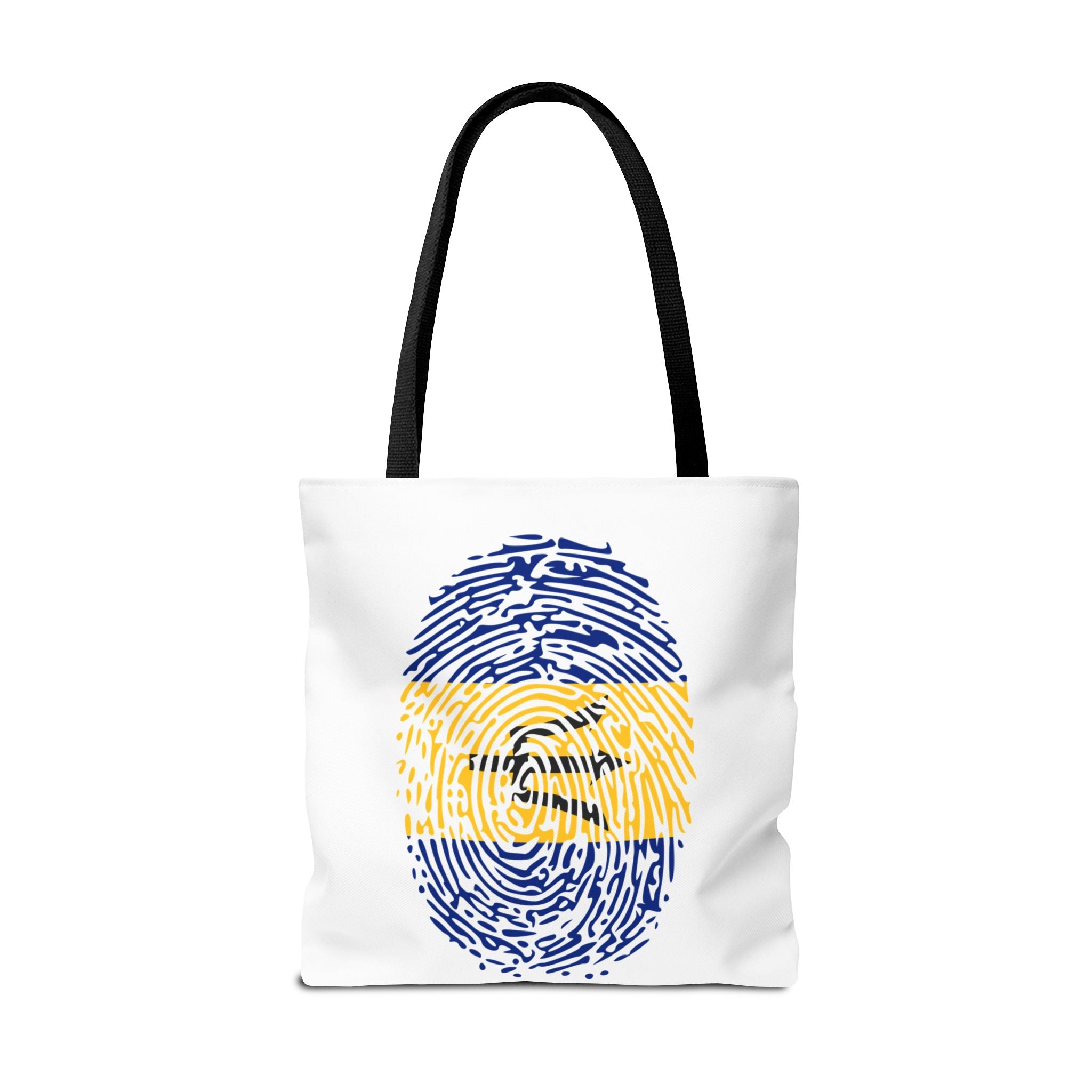 Barbados Flag Fingerprint Tote