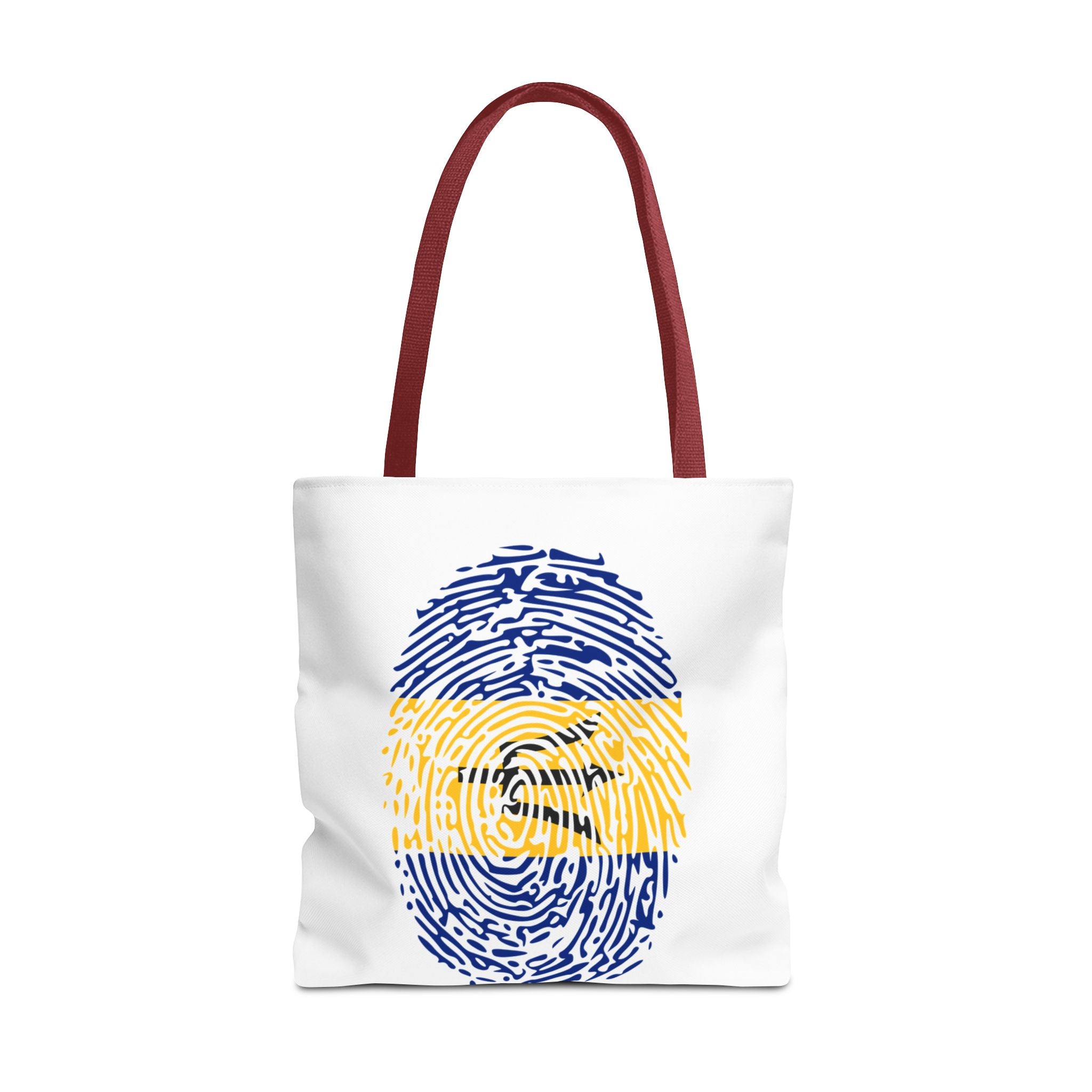 Barbados Flag Fingerprint Tote