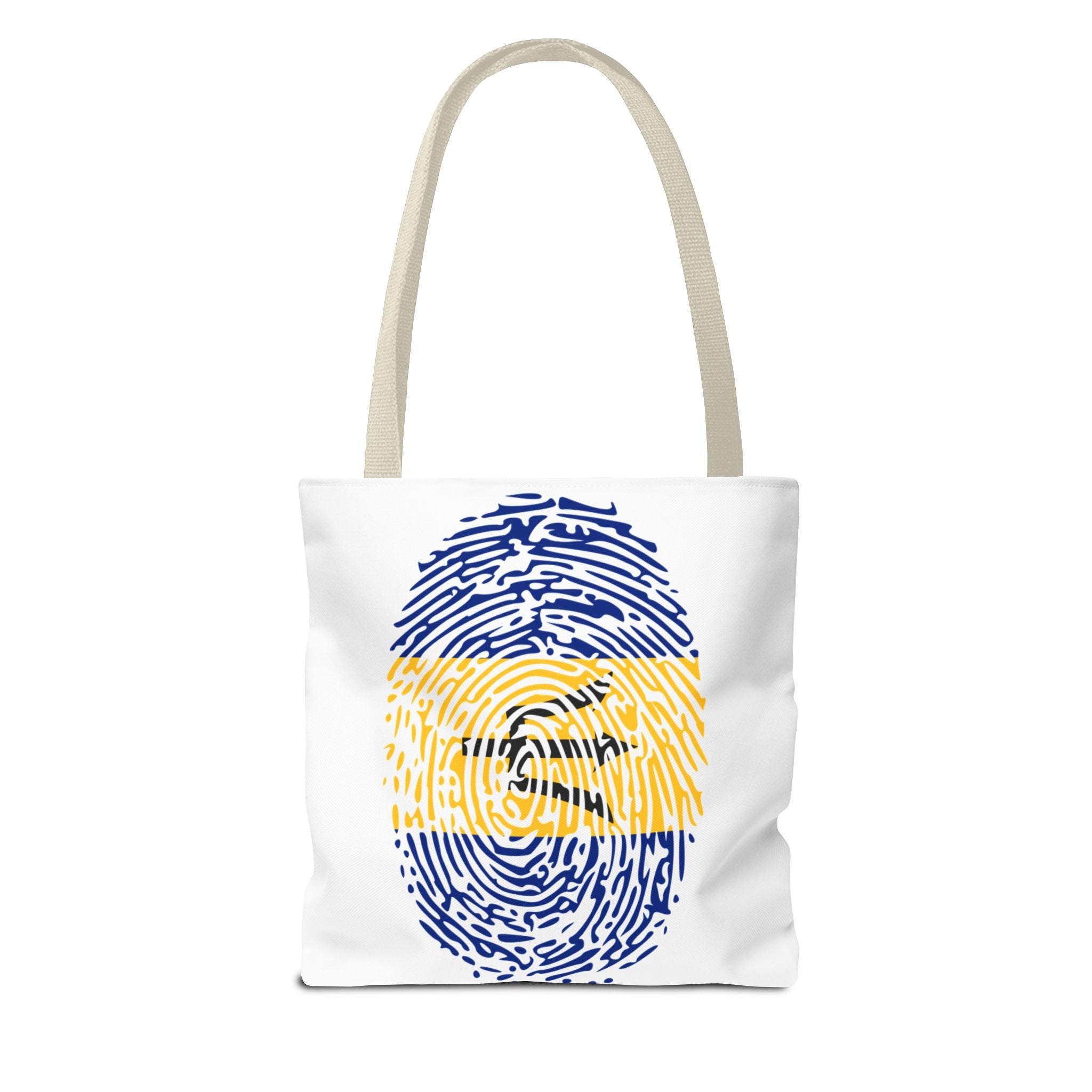 Barbados Flag Fingerprint Tote