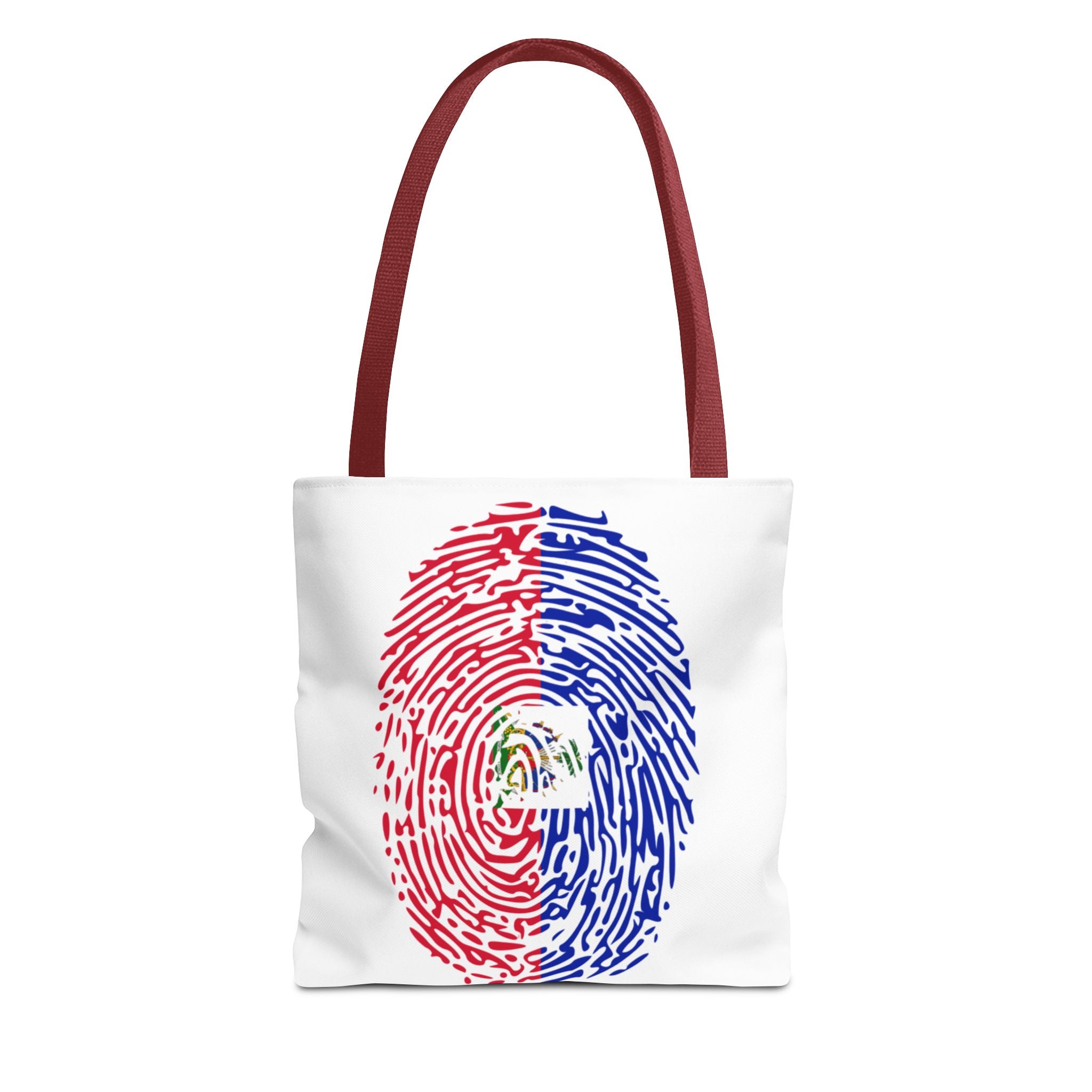 Haiti Flag Fingerprint Tote