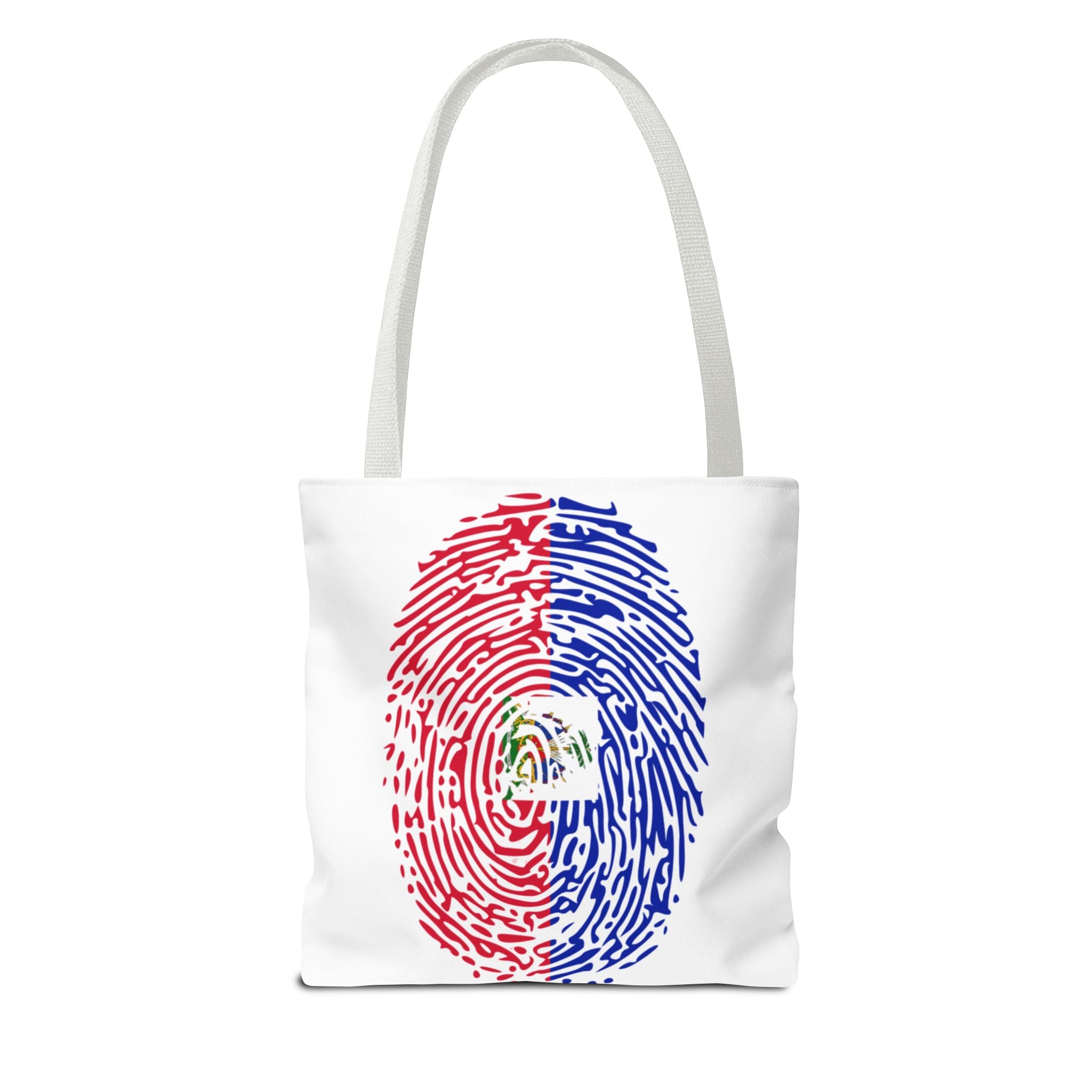 Haiti Flag Fingerprint Tote