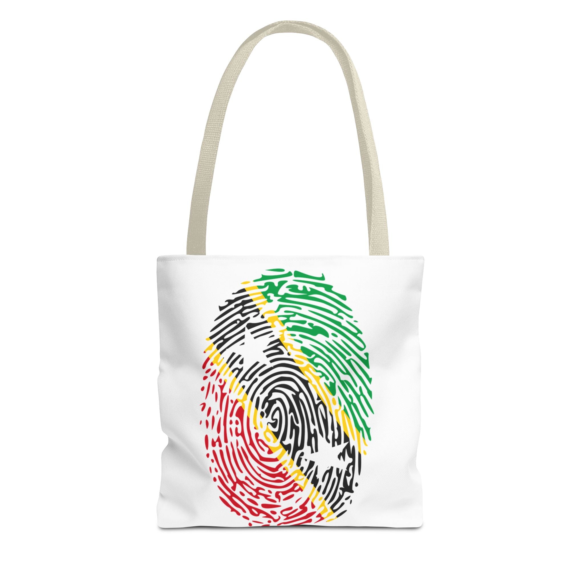 St. Kitts & Nevis Flag Fingerprint Tote
